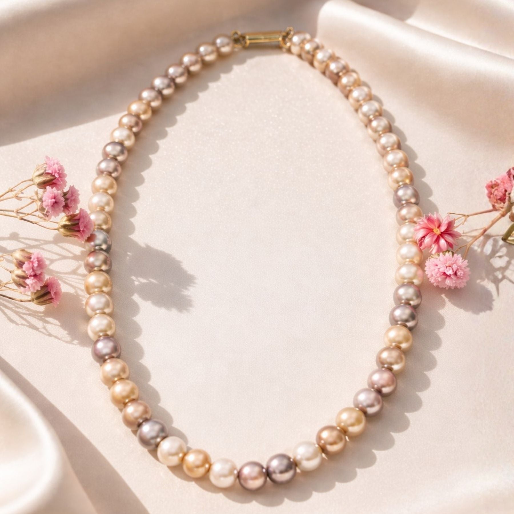 Prism Elegance Pearl Necklace