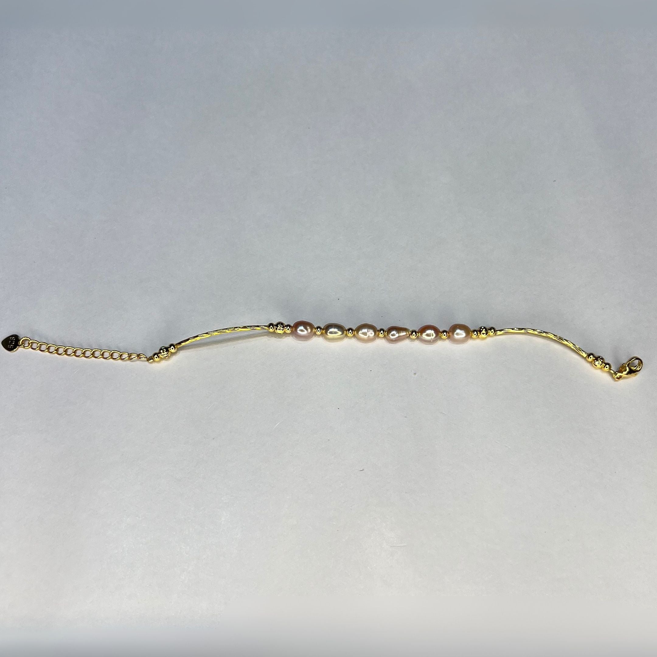 Golden Blush Pearl Bracelet