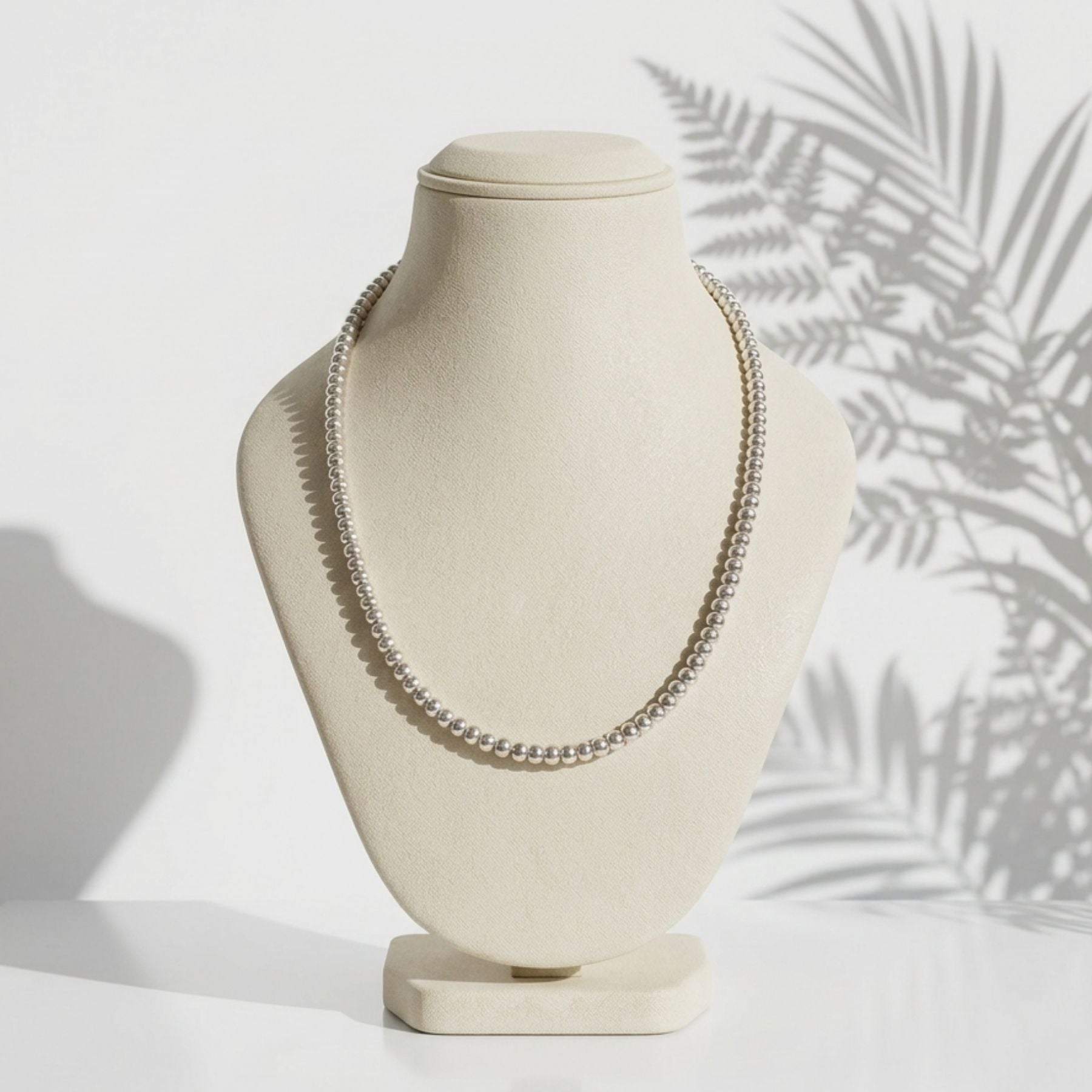 Silver Aura Pearl Necklace