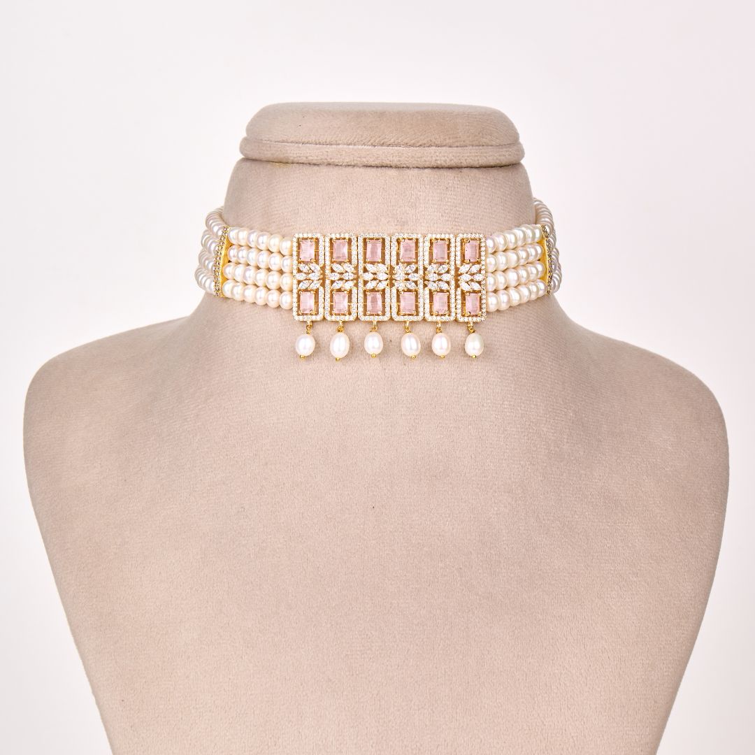 Classic Regal Pearl Choker Set