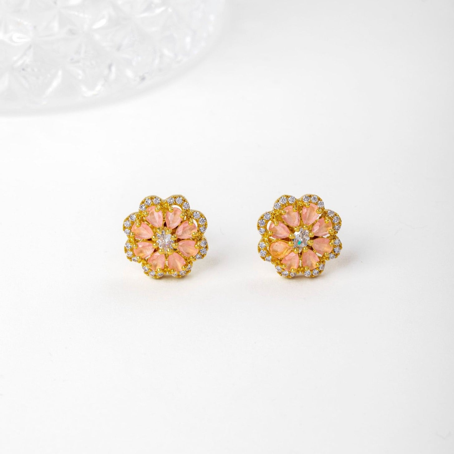 Red Bouquet Necklace and Earring Set