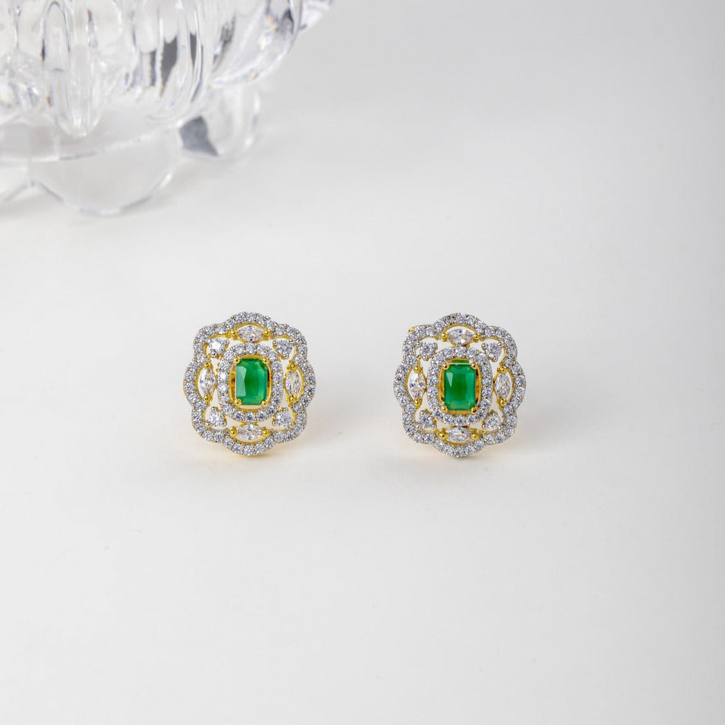 Green Harmony Pearl Necklace and Earring Set