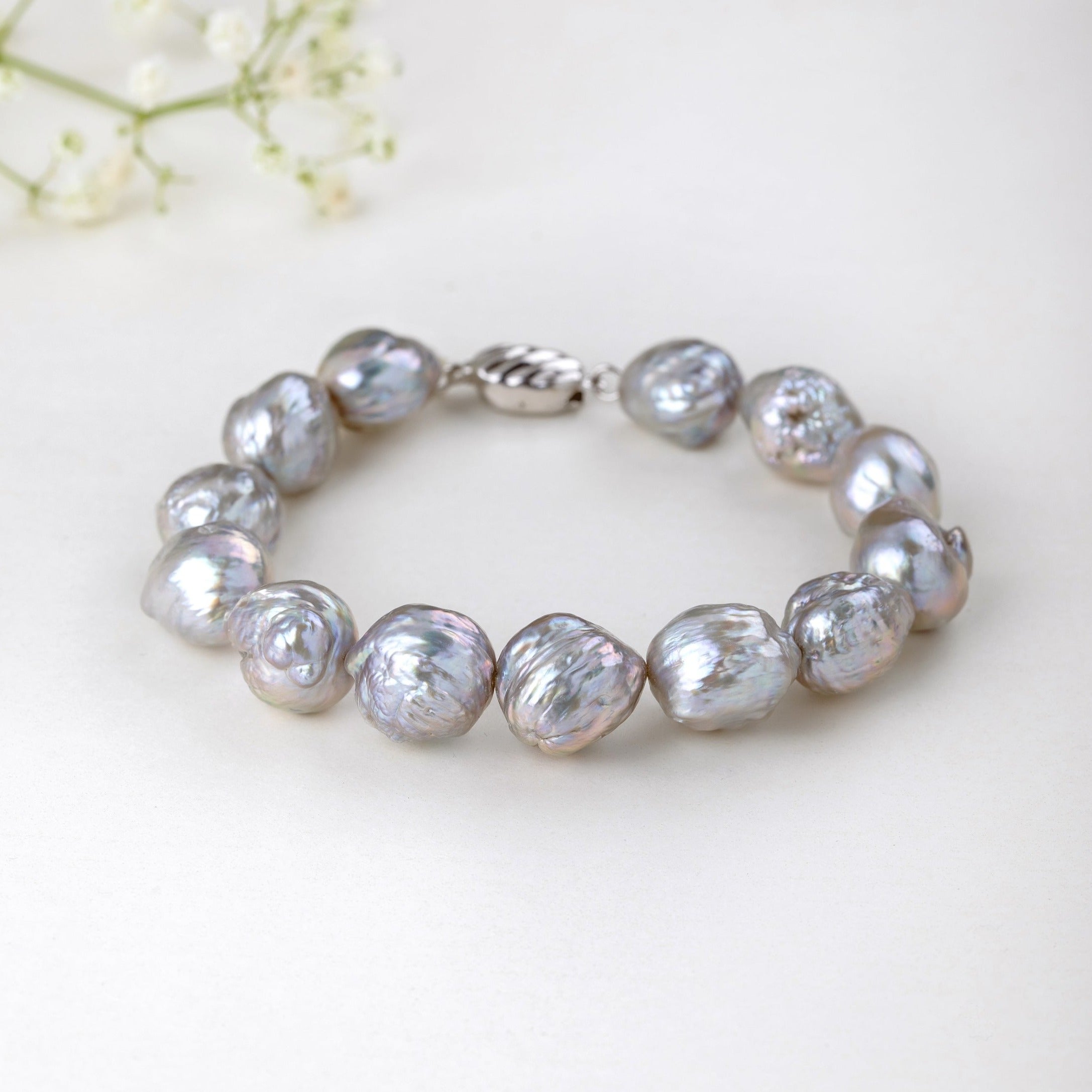 Ethereal Grey Elegance Bracelet