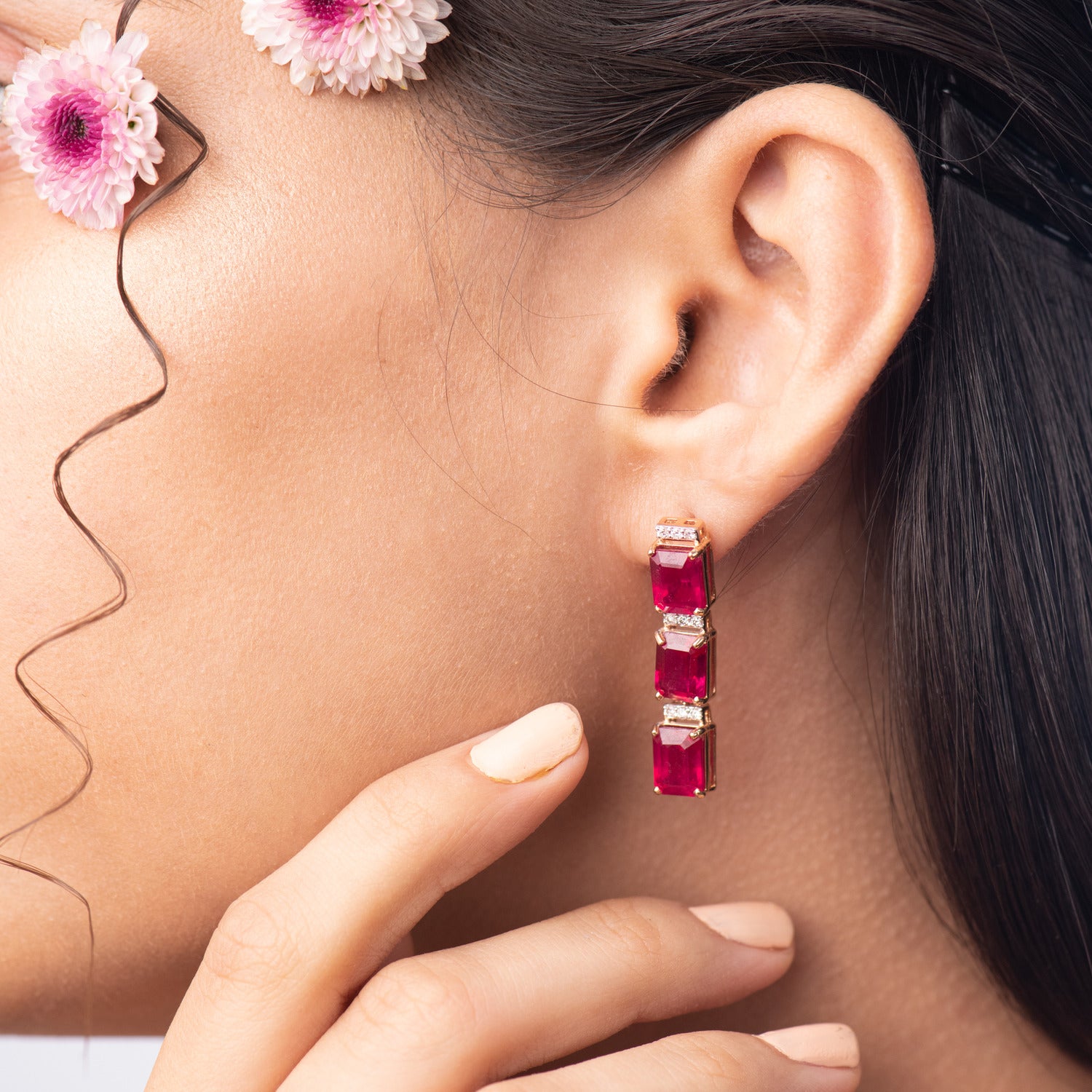 Ruby Radiance and Diamond Necklace