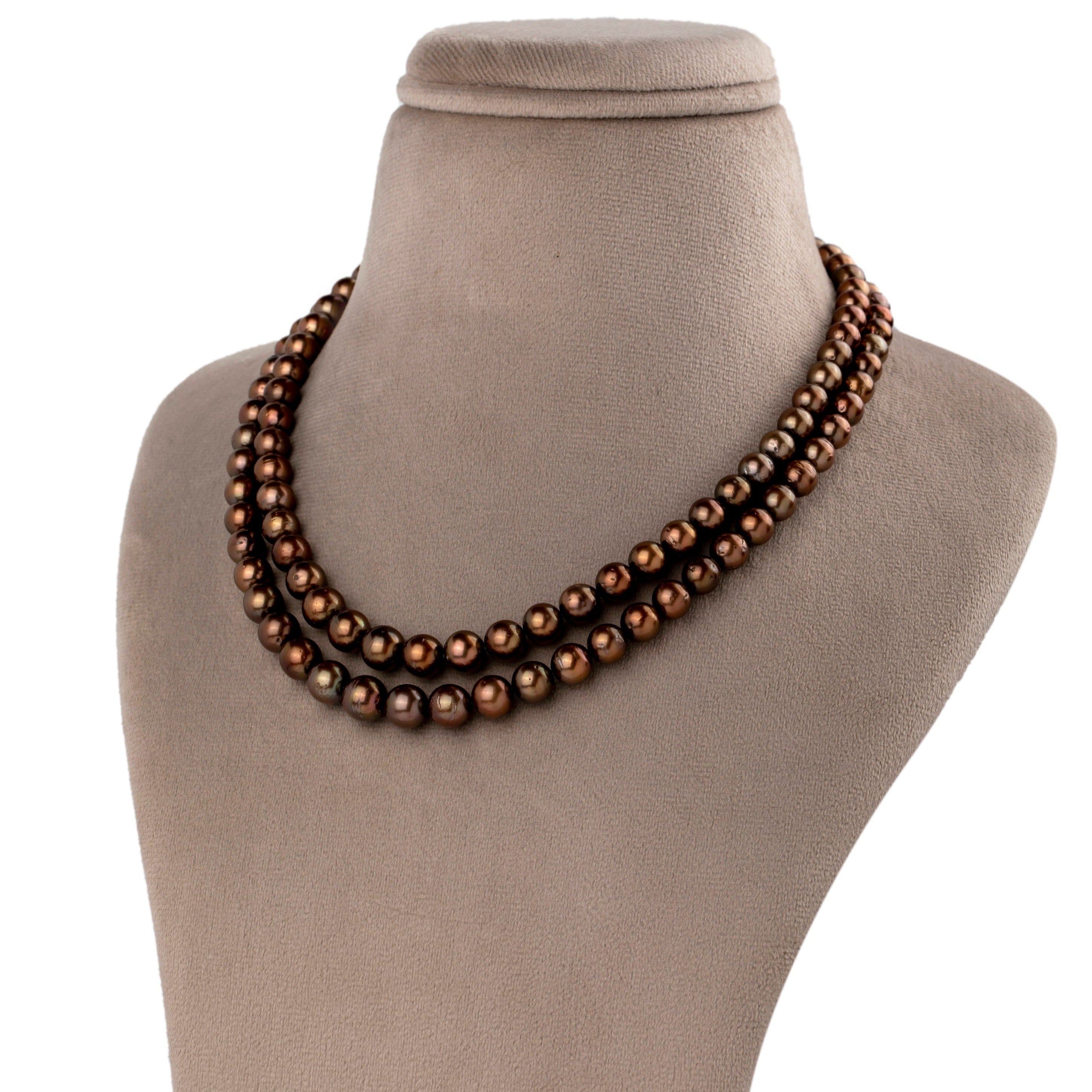 Two-line Freshwater Necklace