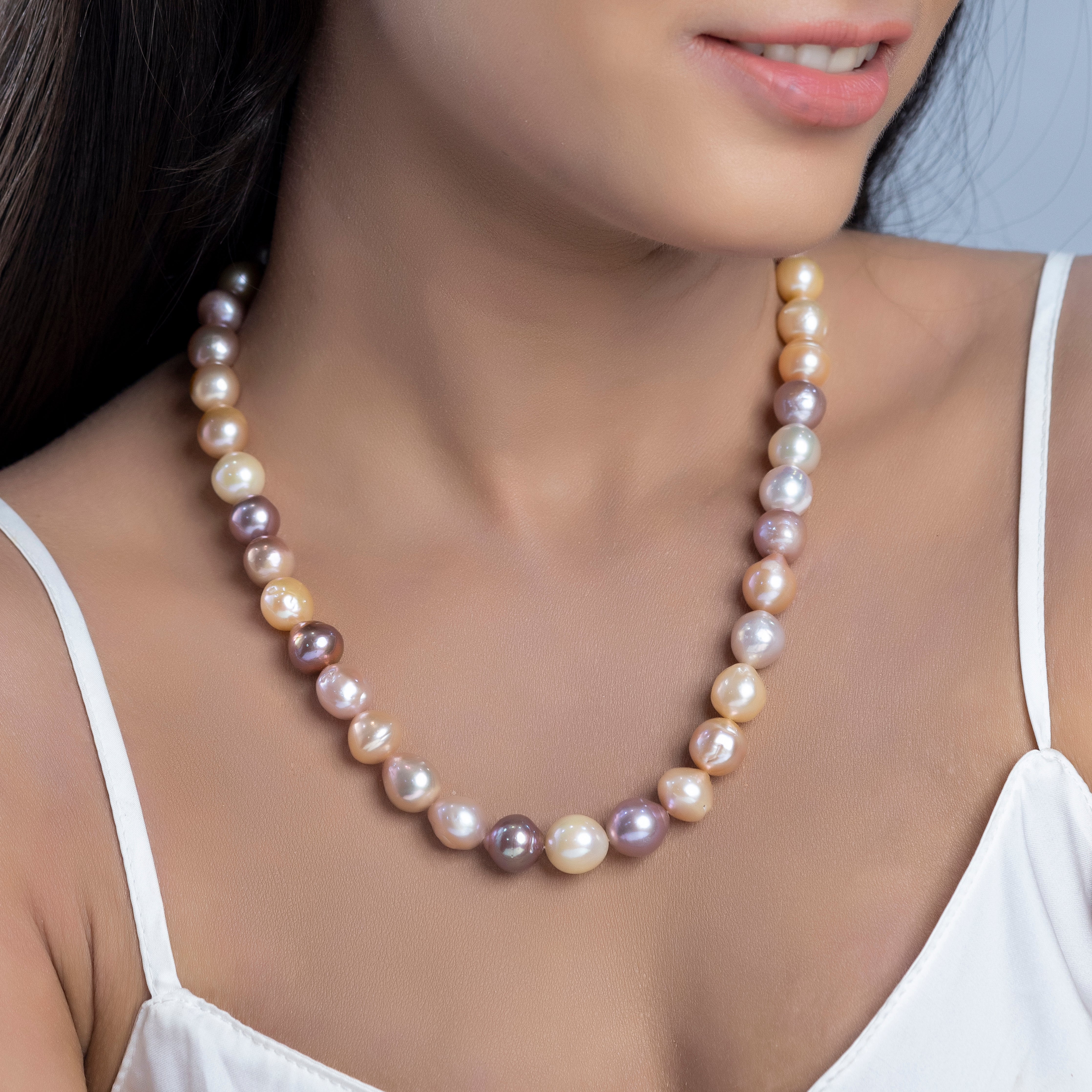 Freshwater Multicolor Pearl Necklace