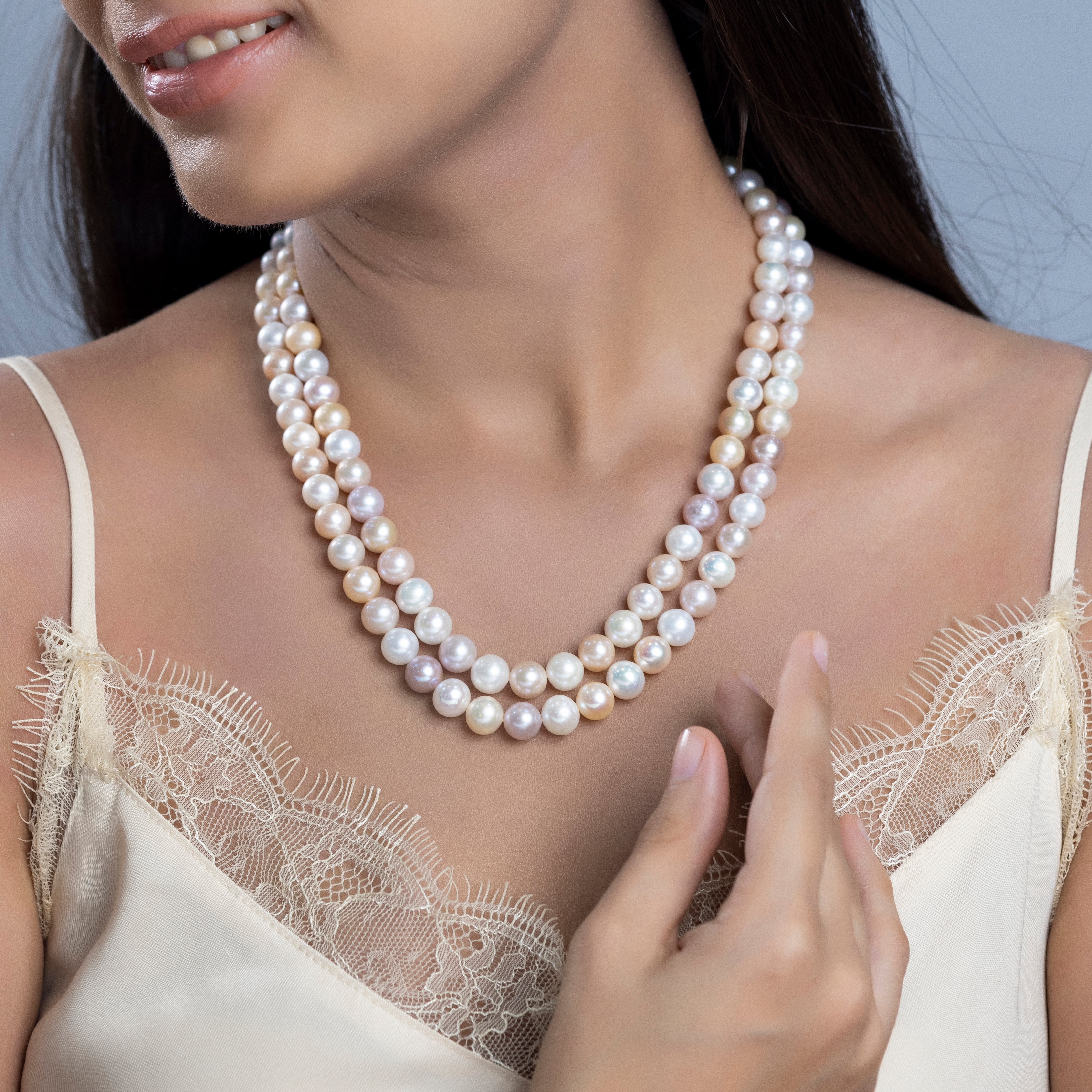 Freshwater 2 LINE Pearl Necklace