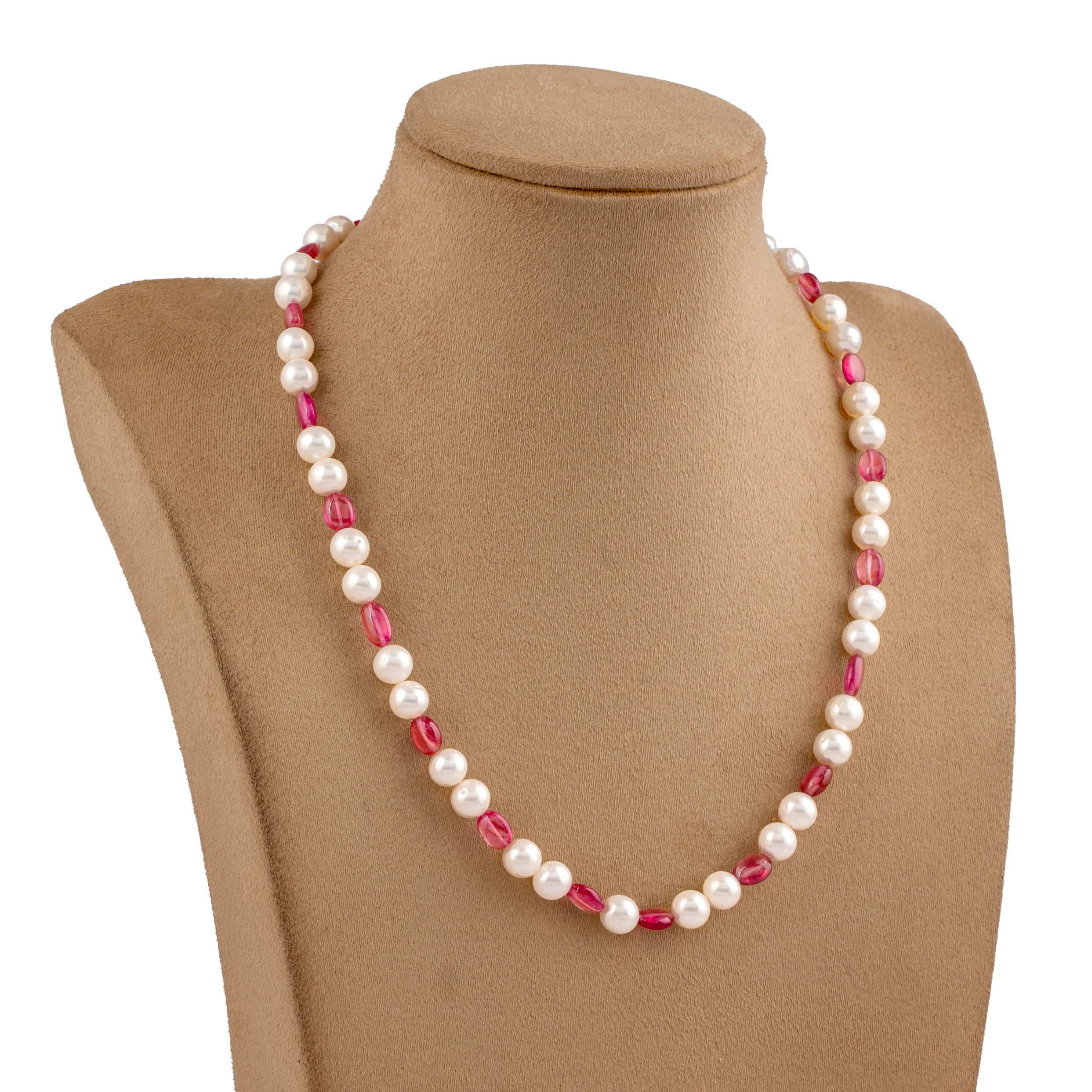 Ruby Radiance Freshwater Pearl Necklace