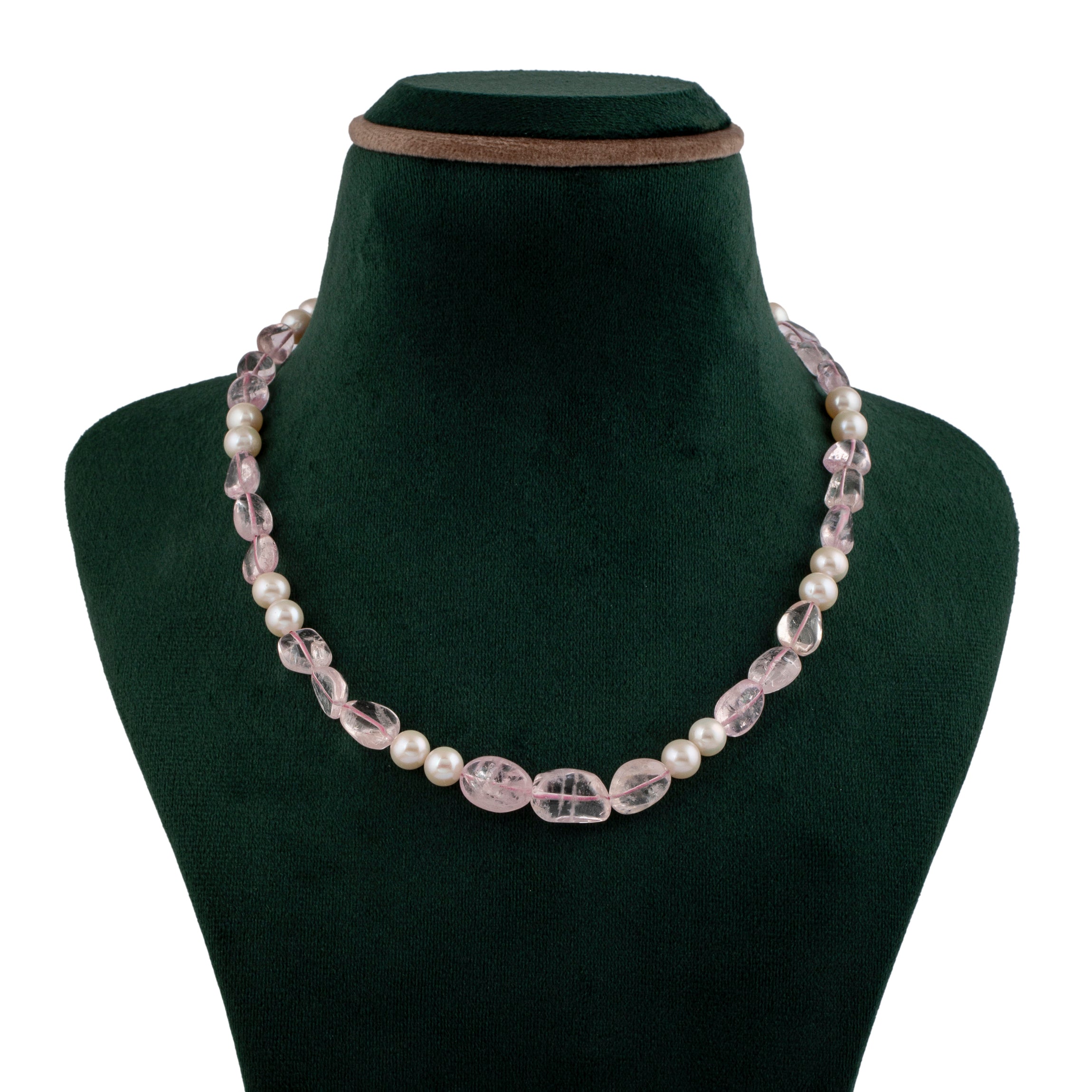 Pink and White Freshwater Pearl Necklace