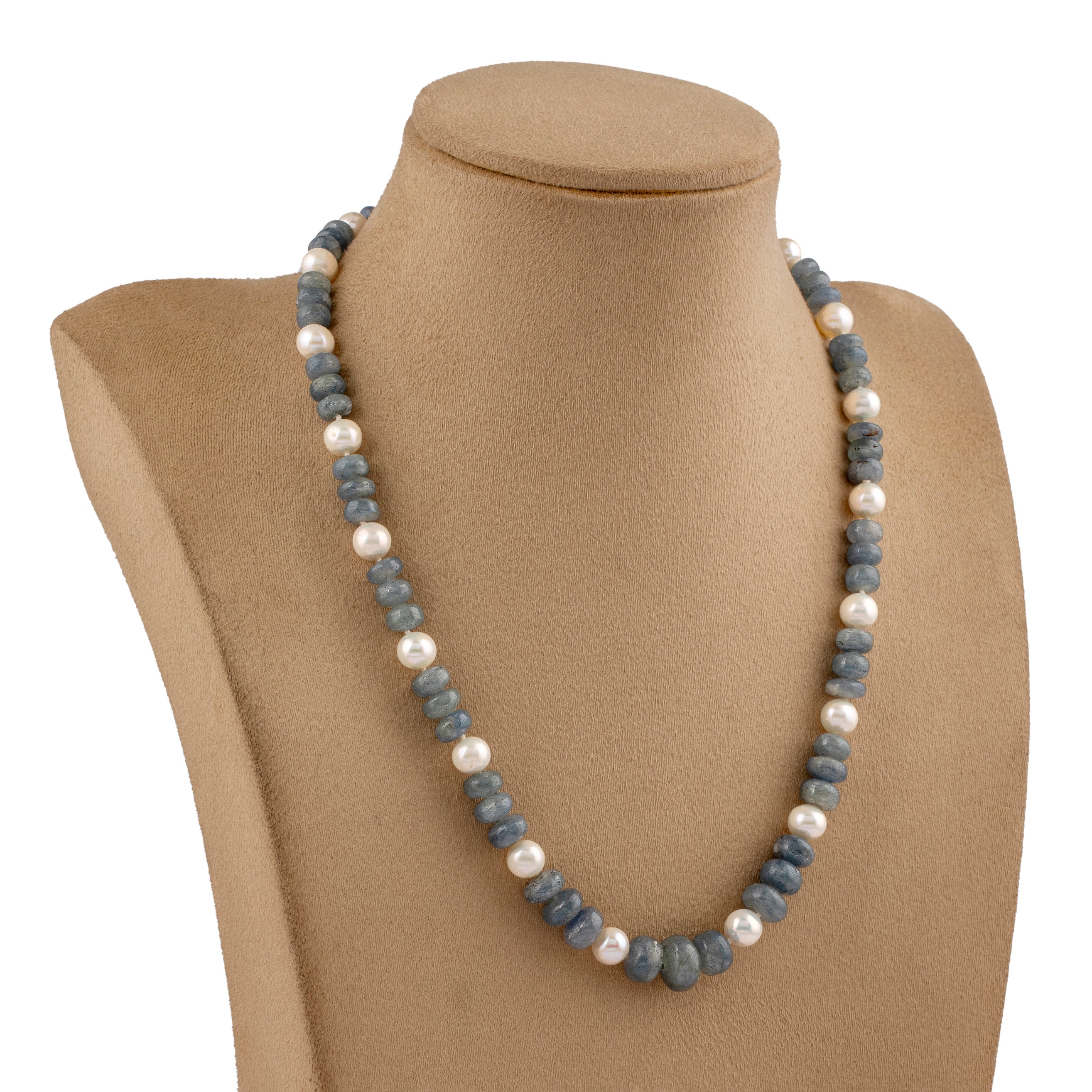 Smokey Sapphire Freshwater Pearl Necklace