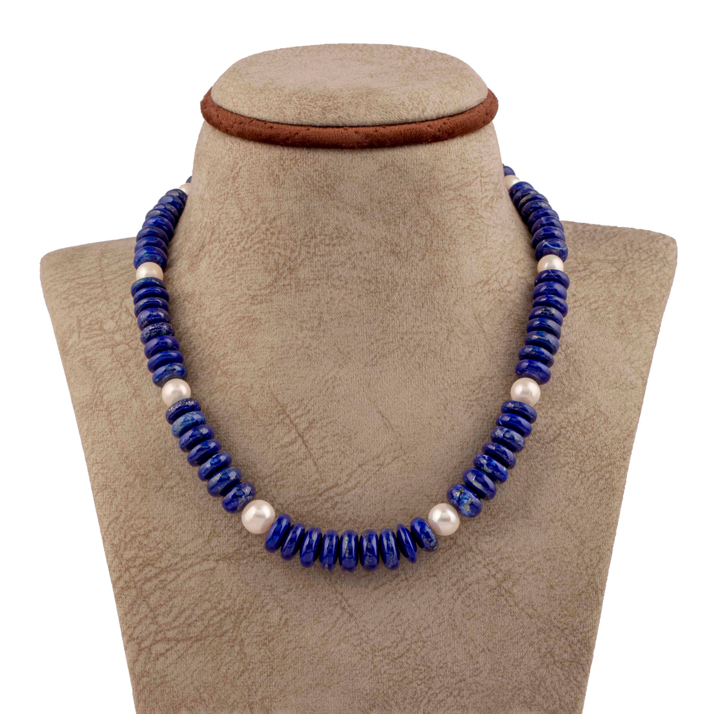 Lapis Lazuli & Freshwater Pearl Necklace