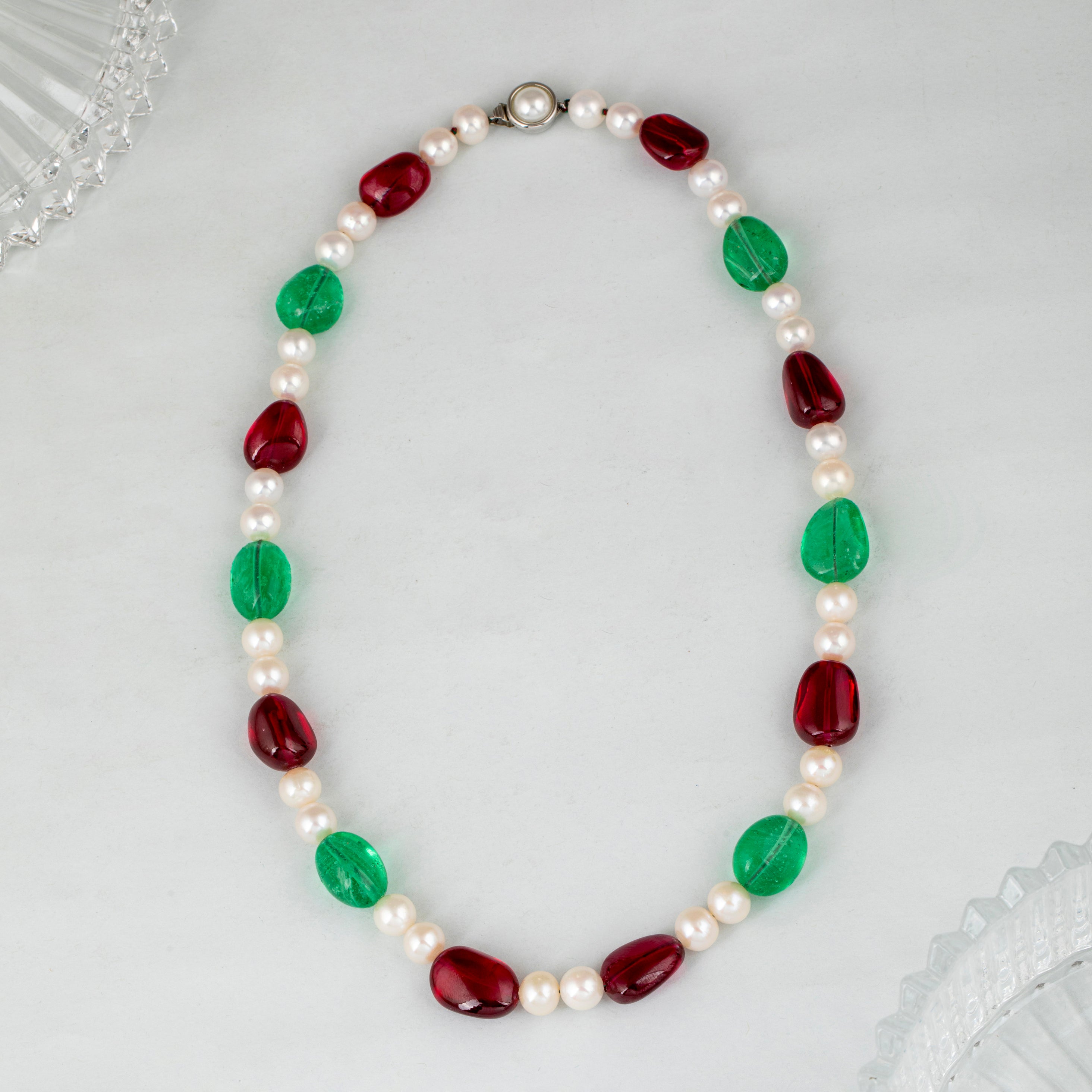 Freshwater Beaded Multicolor Pearl Necklace