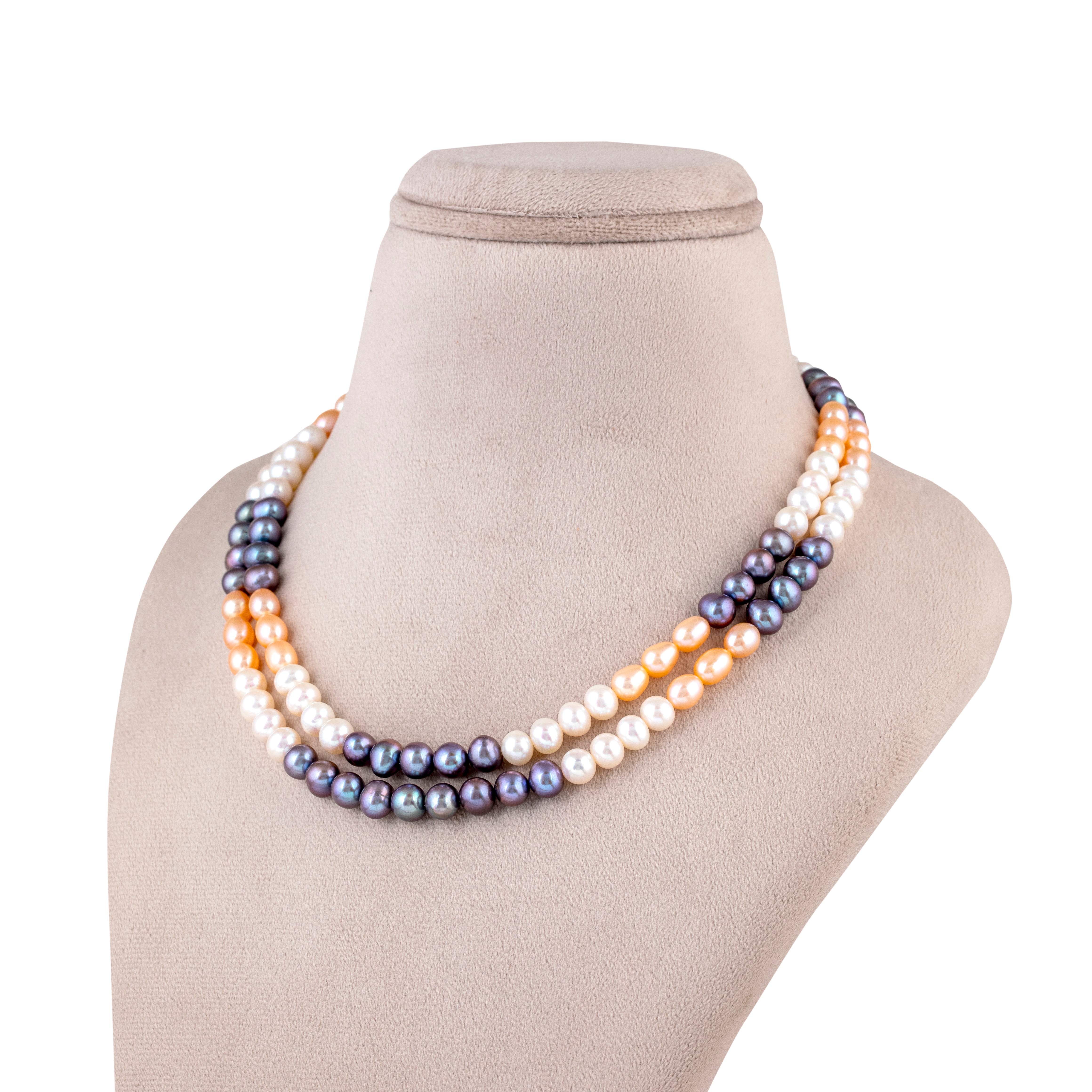 Round White Freshwater Pearl Necklace