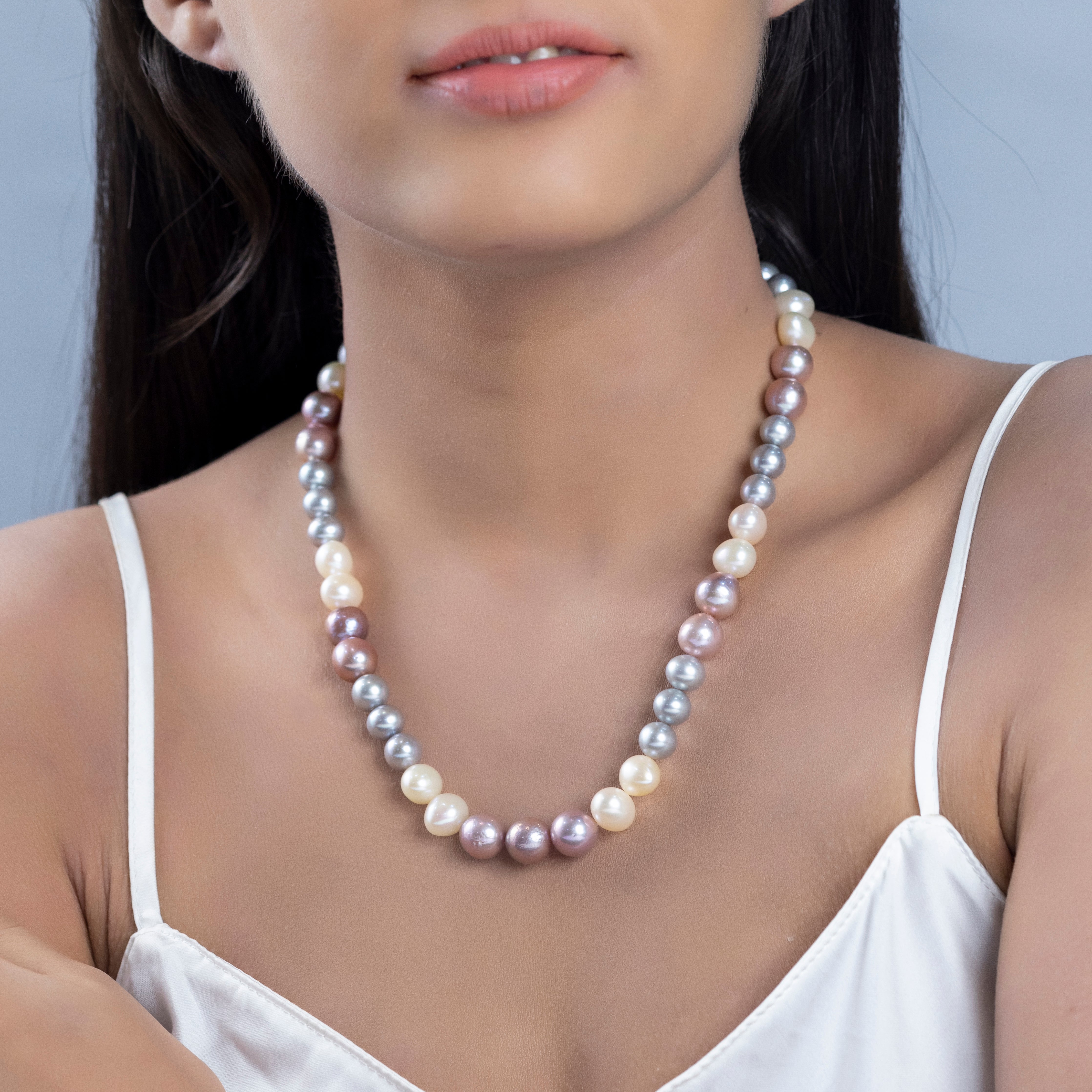 Pastel Baroque Elegance Freshwater Necklace