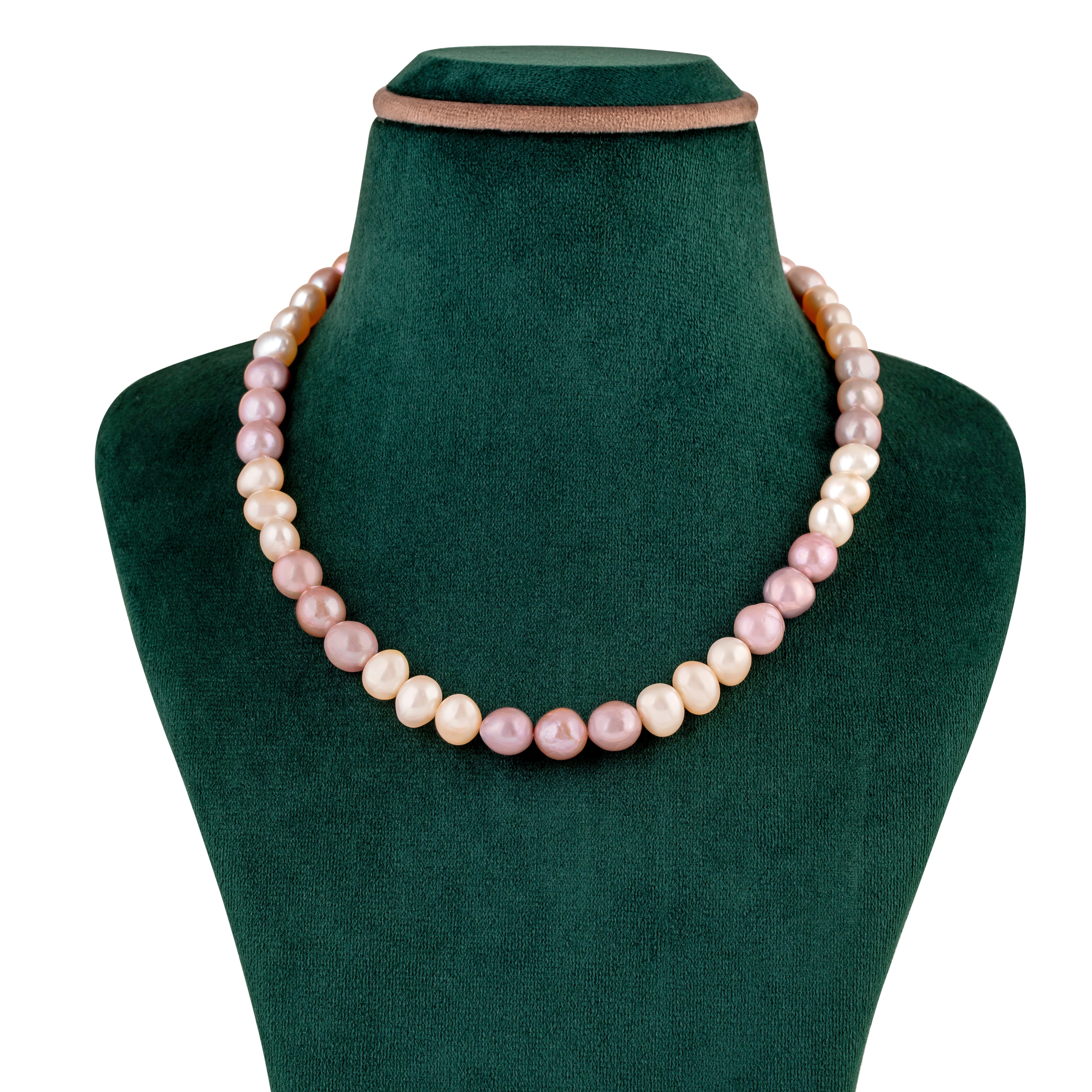 Pink Single Line Freshwater Necklace