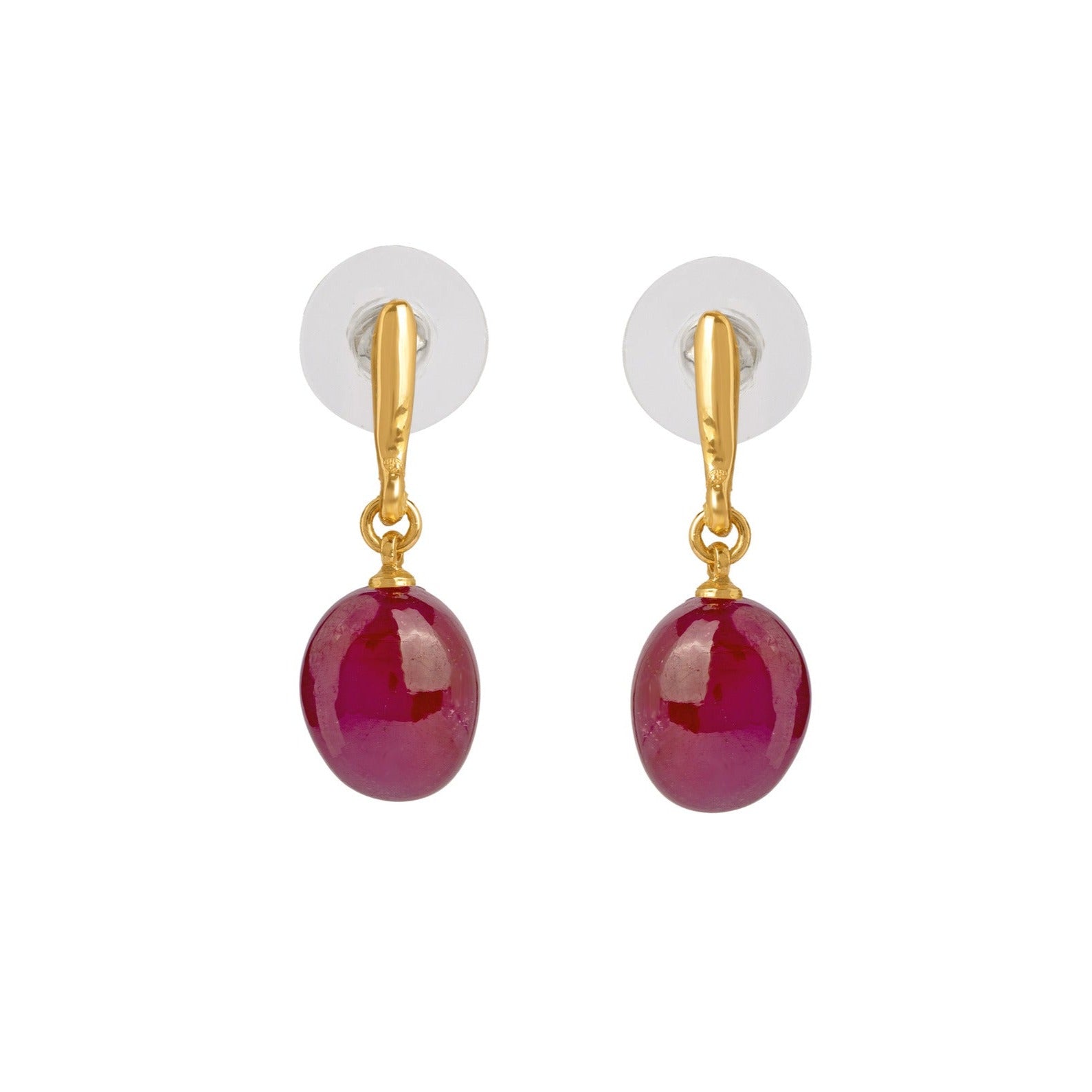 Ravishing Ruby Drop Earring