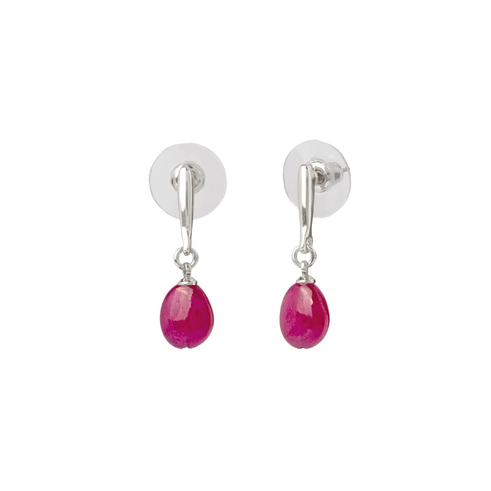 Nature's Elegance Ruby Drop Earring