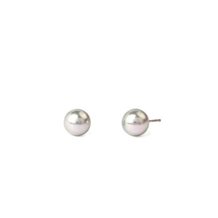 Misty Silver Shimmer Stud Earring