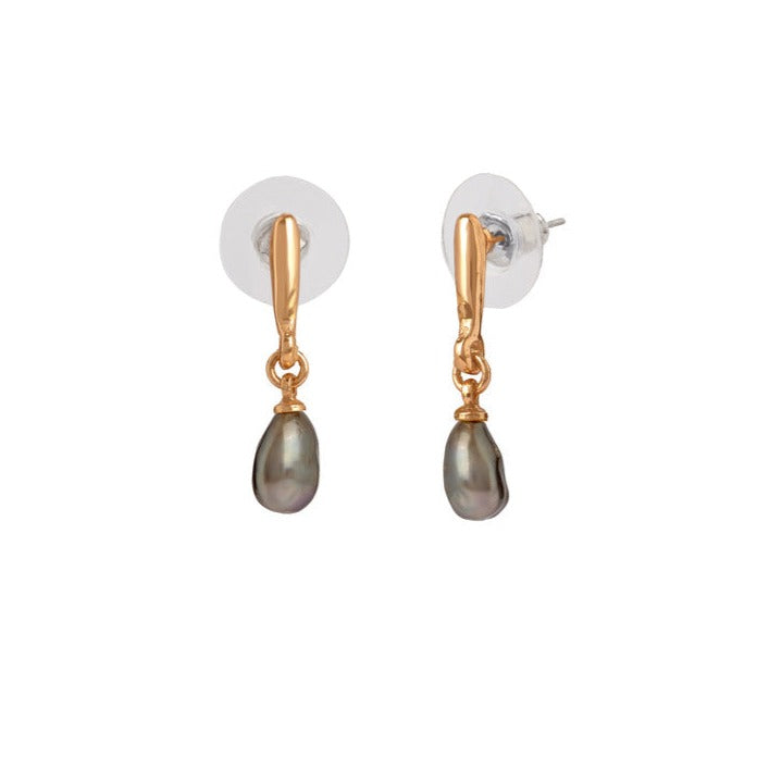 Grey Pearl Whisper Earring