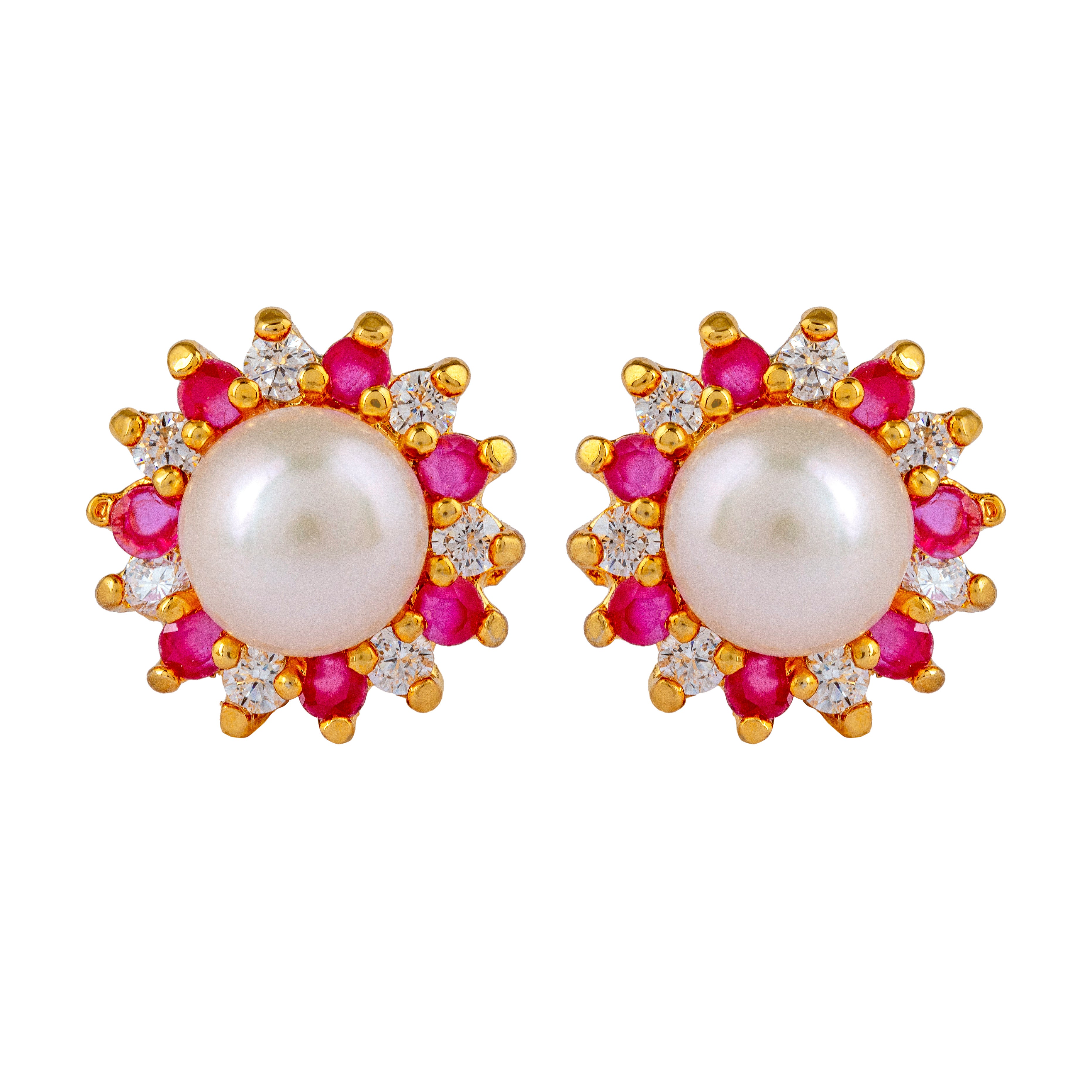 Cherry Charm Stud Earrings