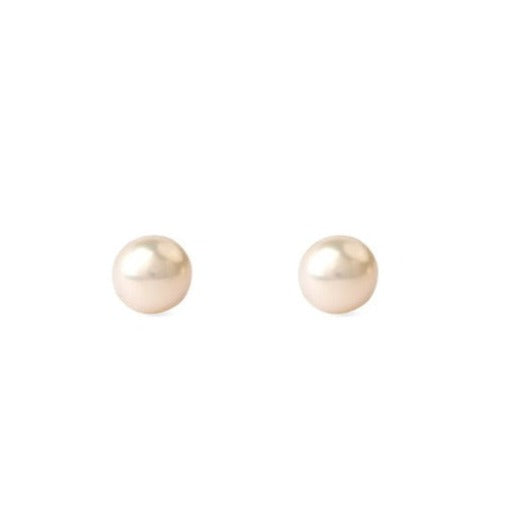 Glistening White Pearl Stud