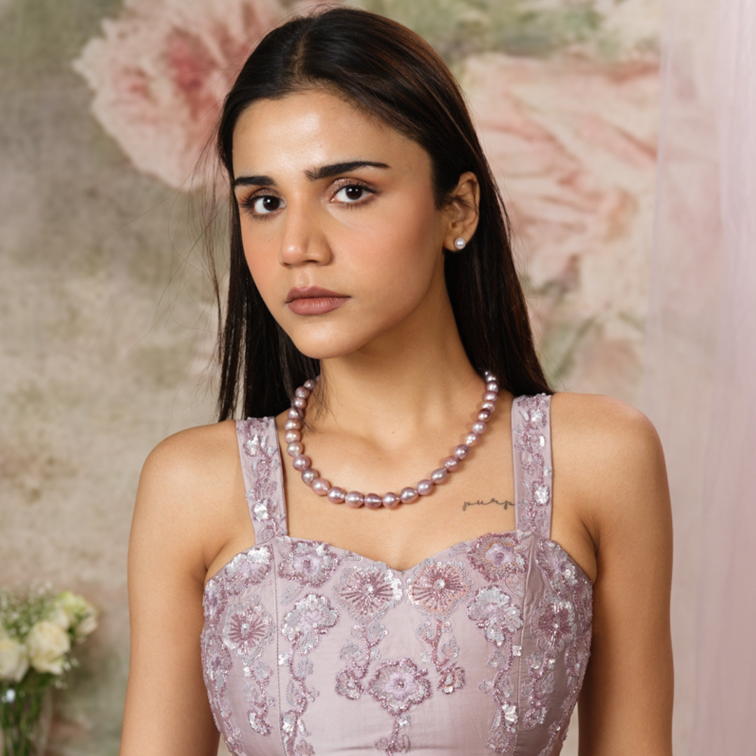 Freshwater Pink Pearl Necklace