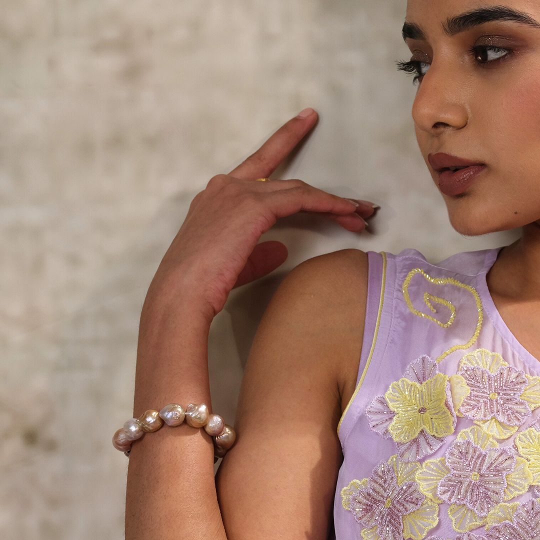 Pink Freshwater Pearl Bracelet