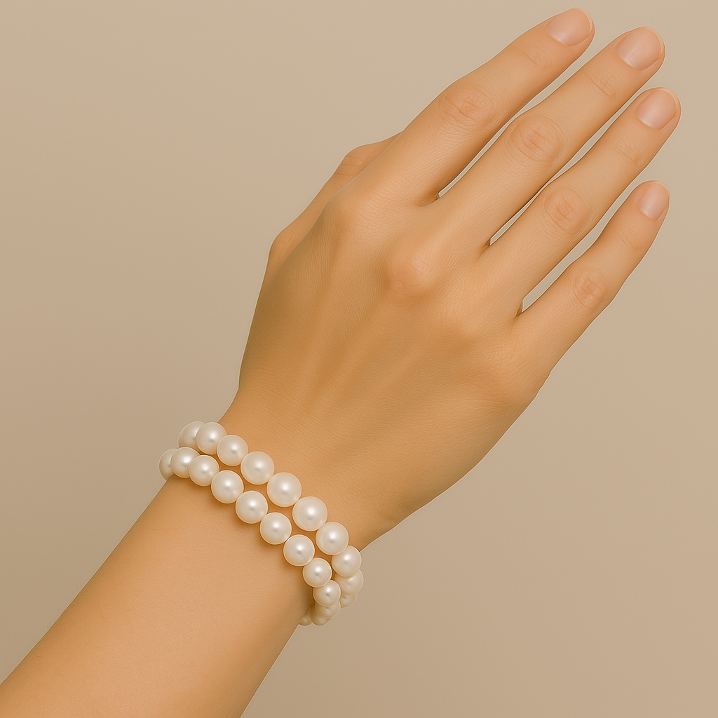 Eternal Bliss White Double-Row Bracelet