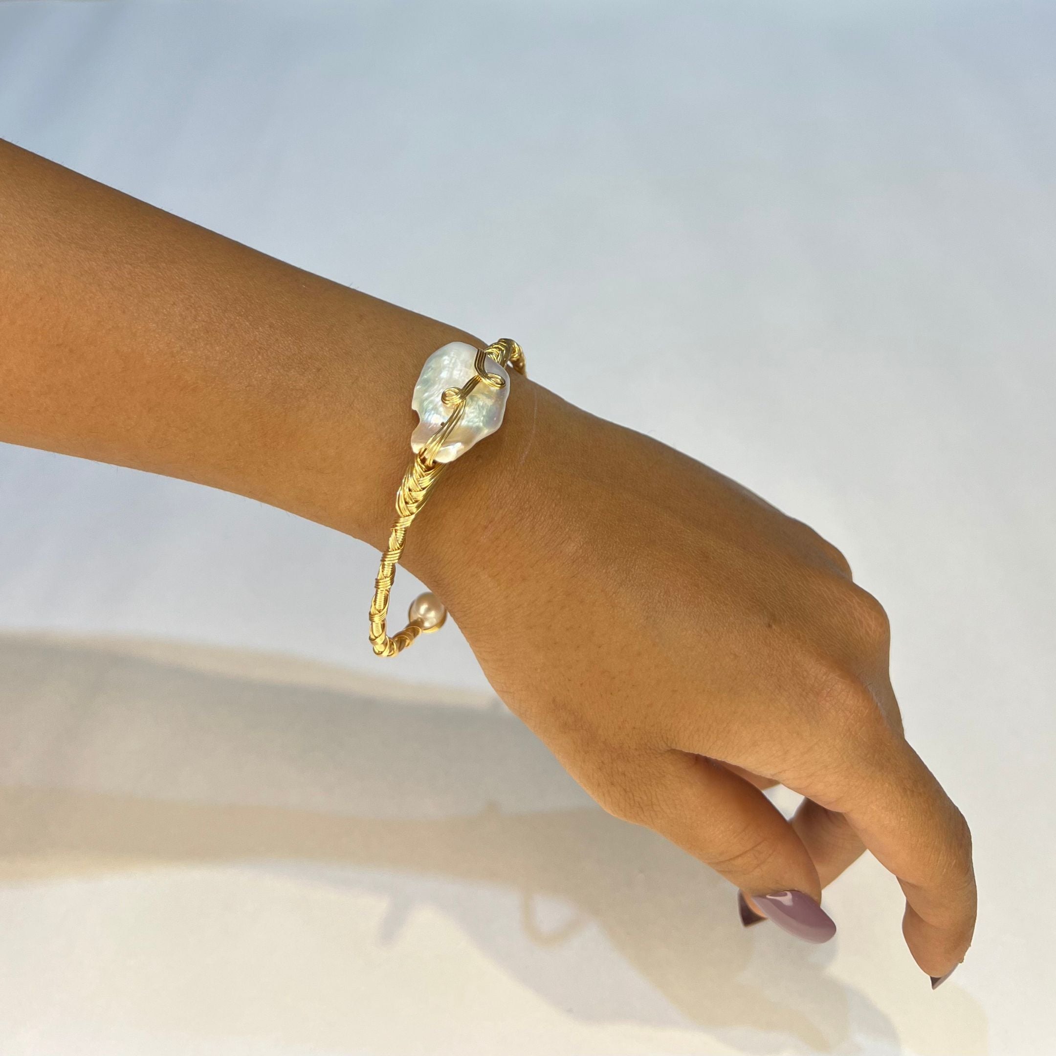 Mystic Bond - Baroque Pearl Rakhi Bracelet