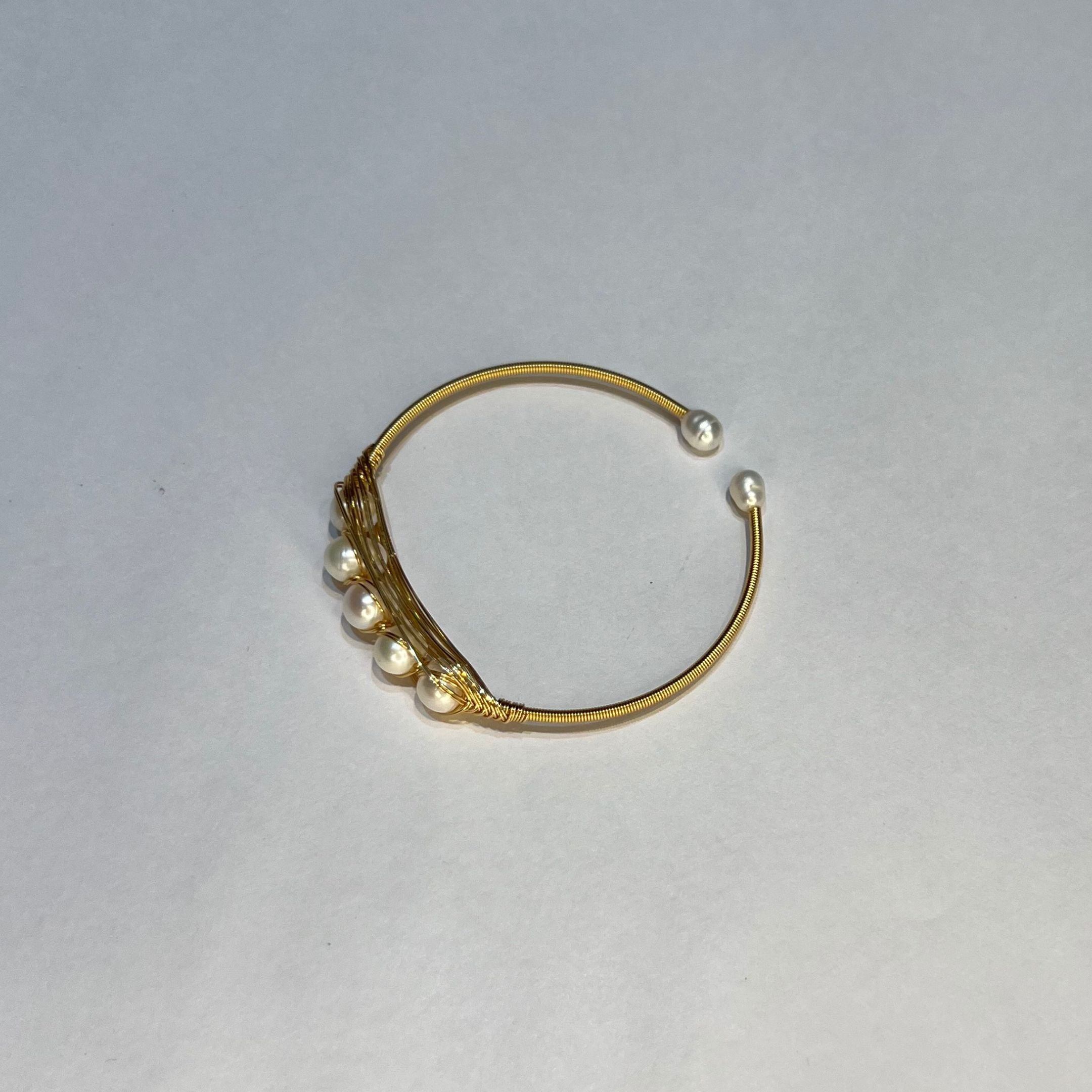 Pearl Harmony - Bonded Five Pearl Rakhi Bracelet