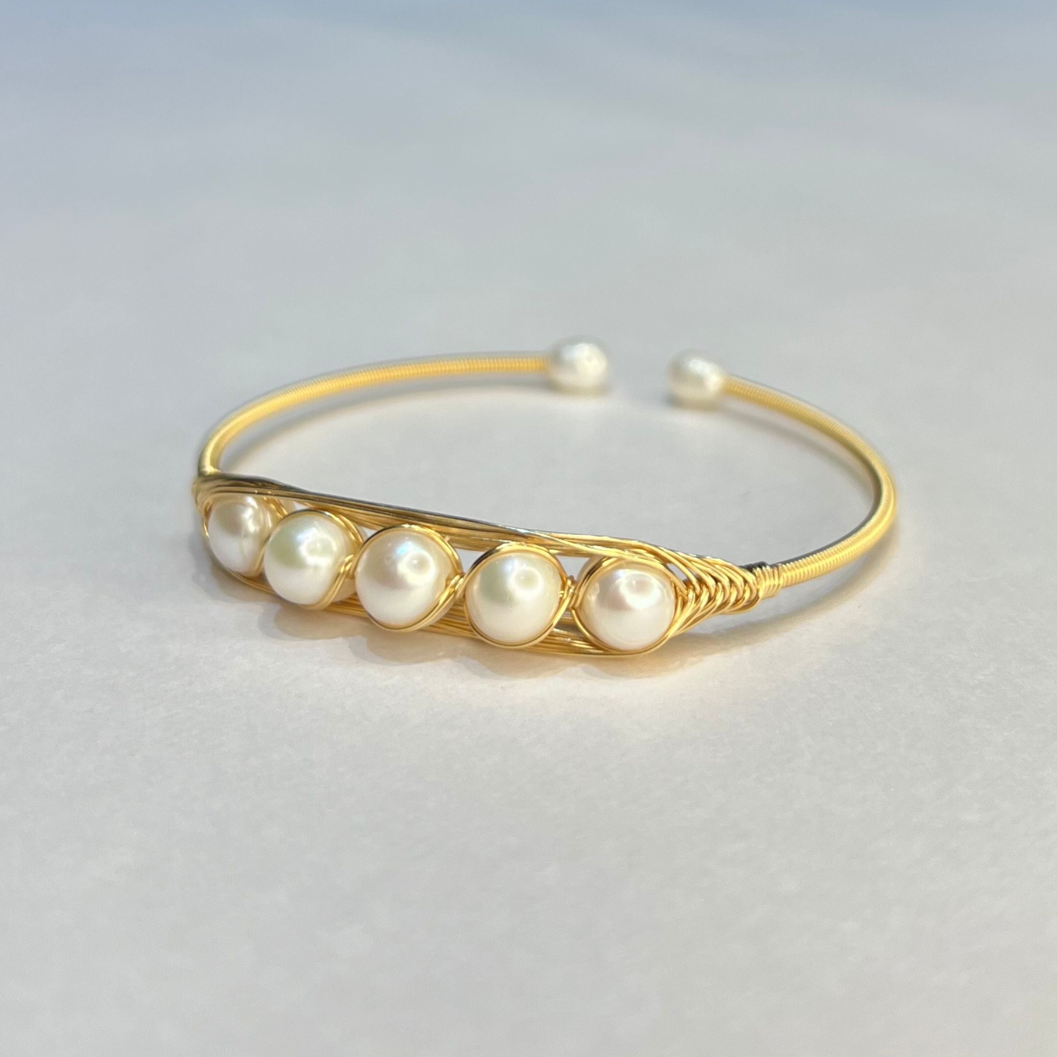Pearl Harmony - Bonded Five Pearl Rakhi Bracelet