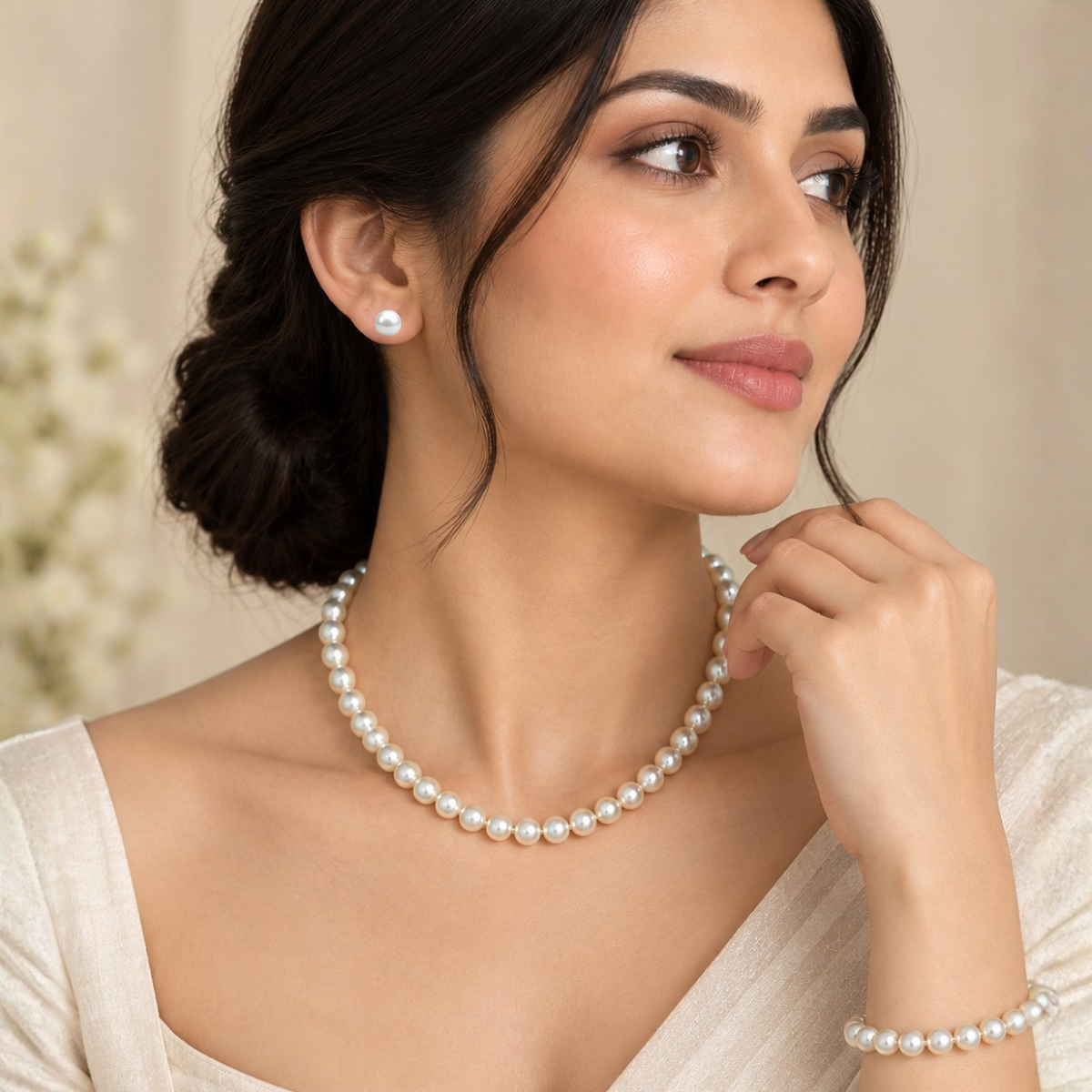 Freshwater White Beuty Pearl Gift Set