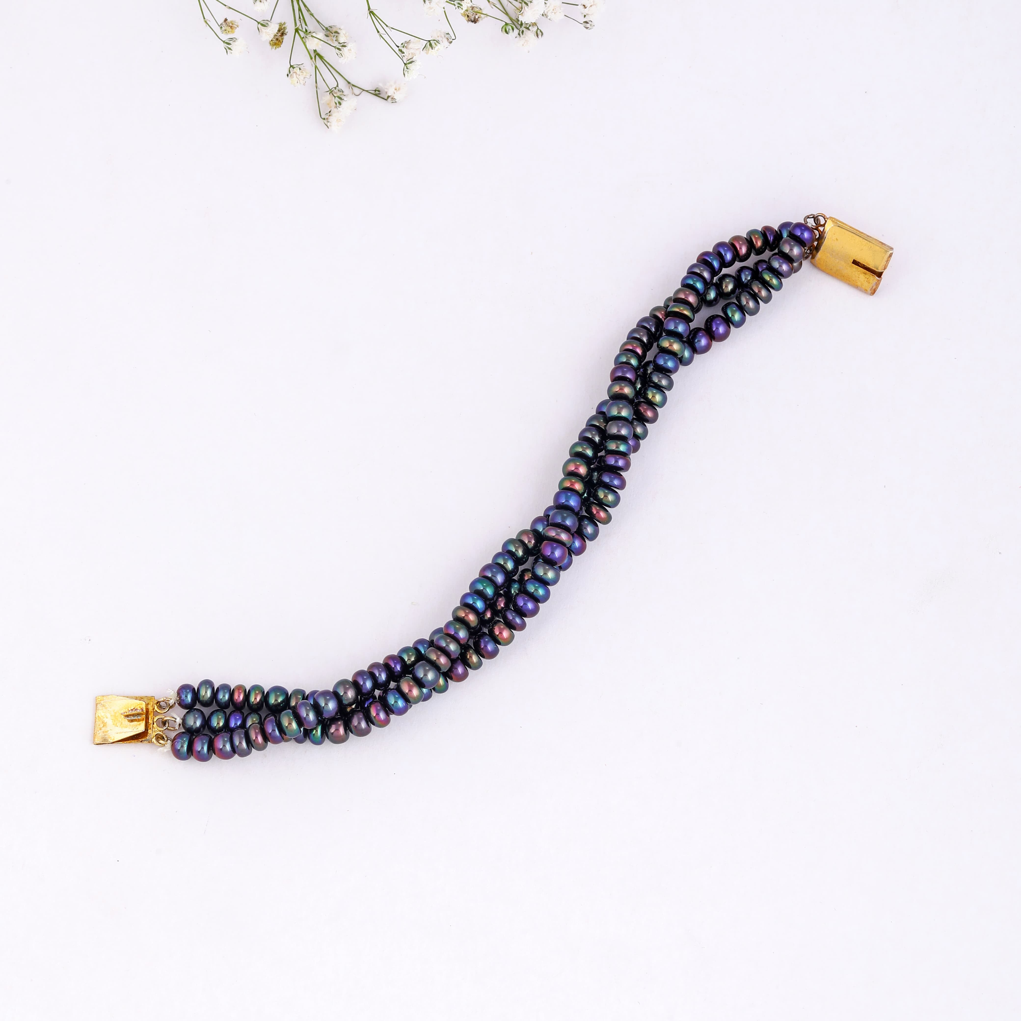 Twilight Twisted Triple-Row Bracelet