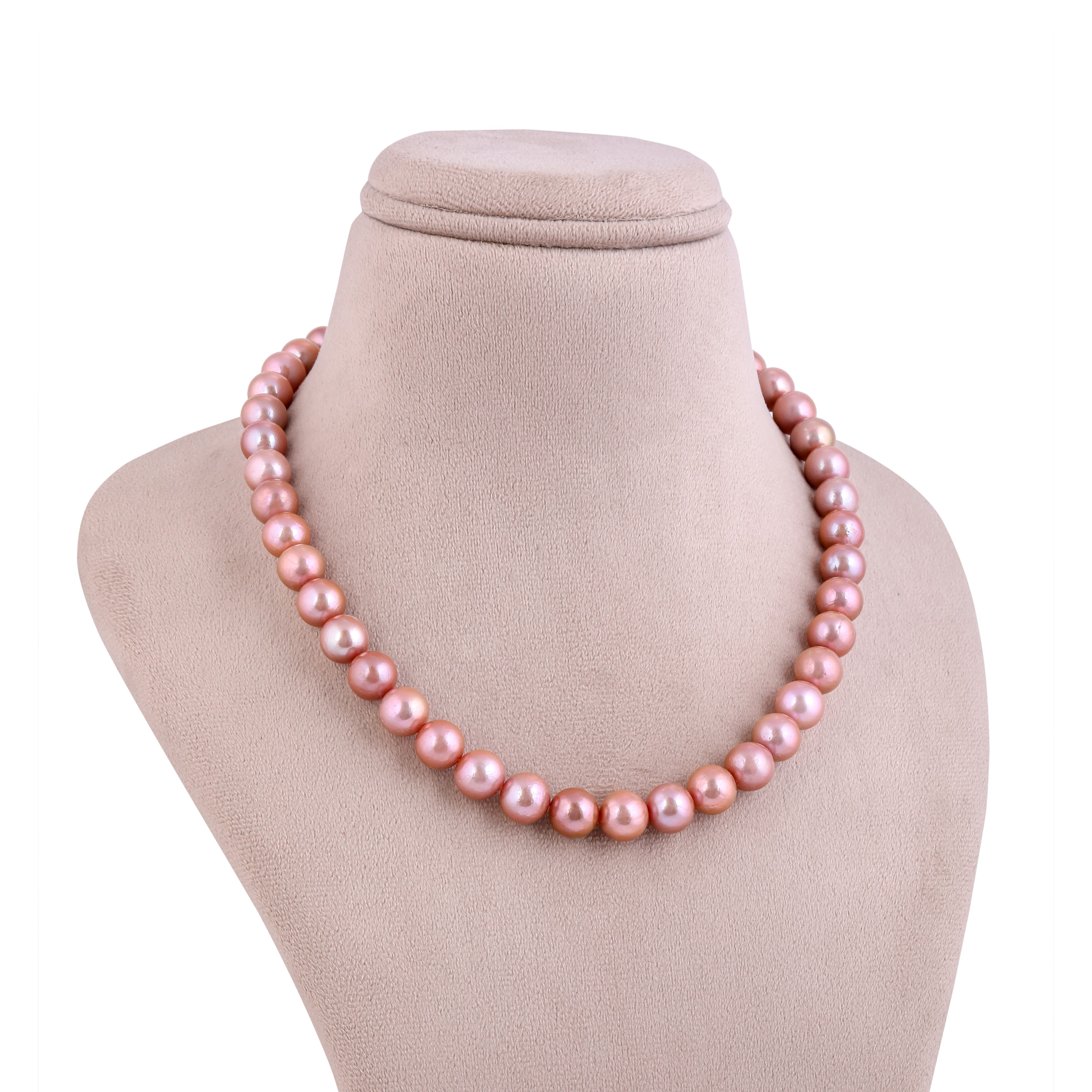 Onion Pink Roseate Freshwater Pearl Necklace