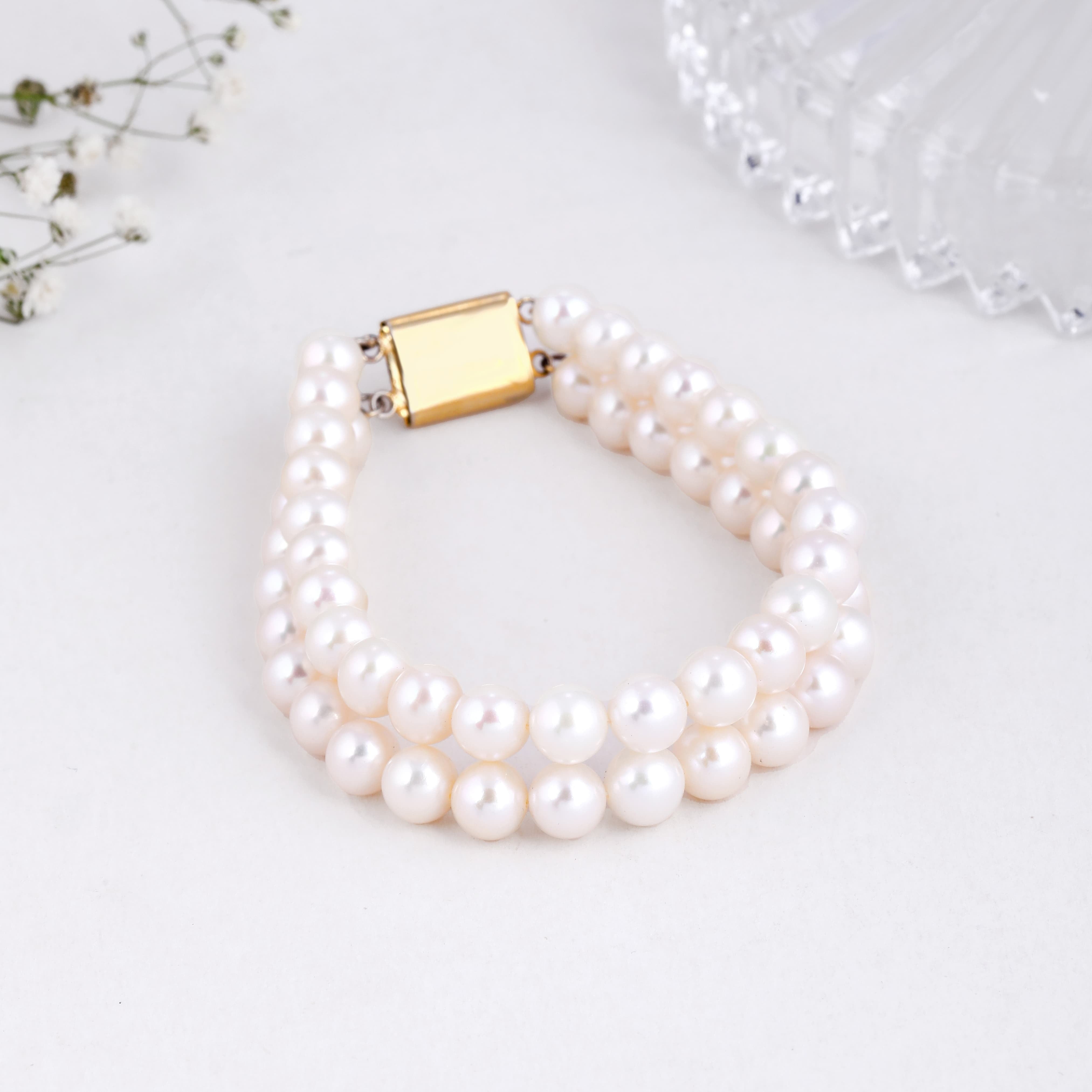 Eternal Bliss White Double-Row Bracelet