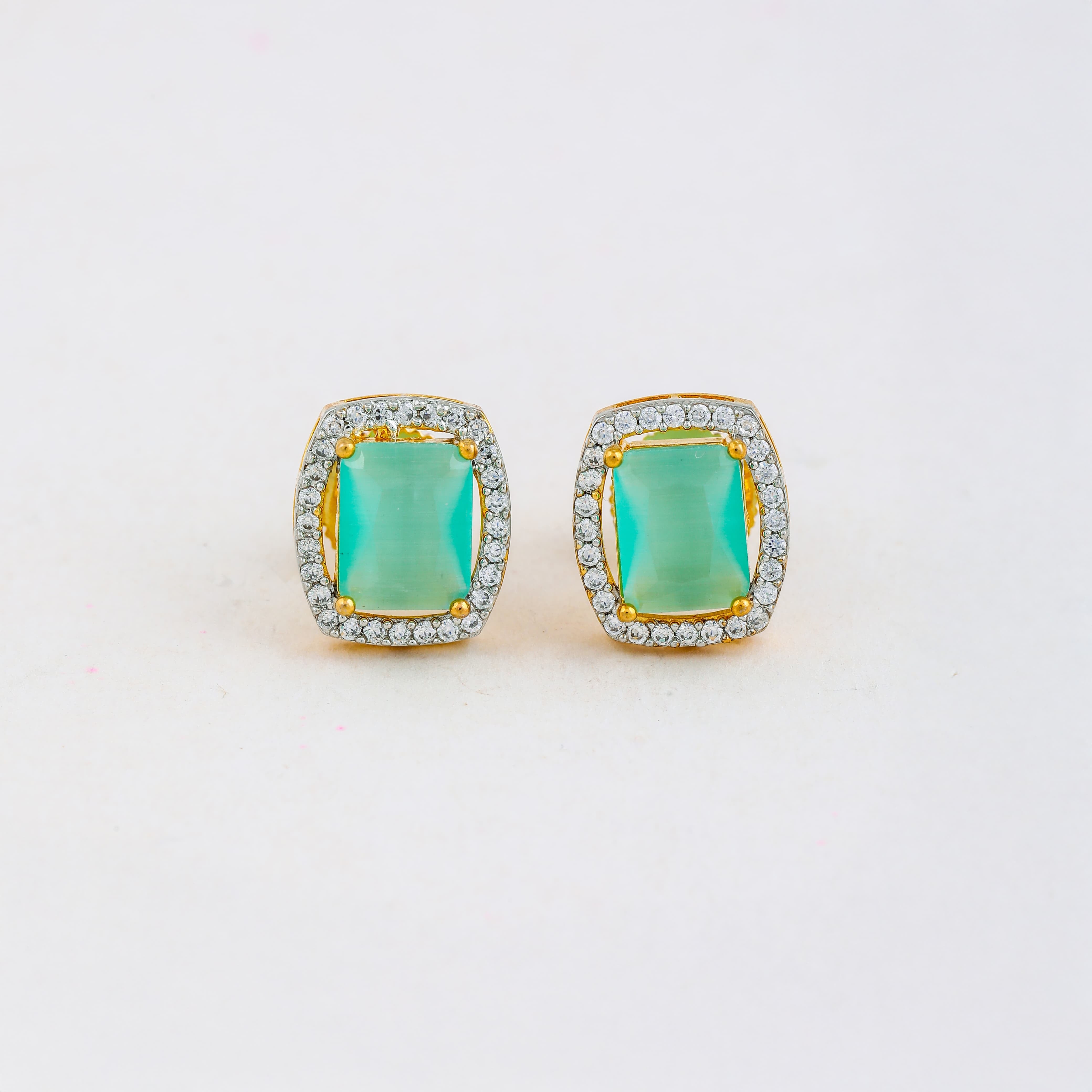 Light Green Emerald Drop Pearl Jewelry Set