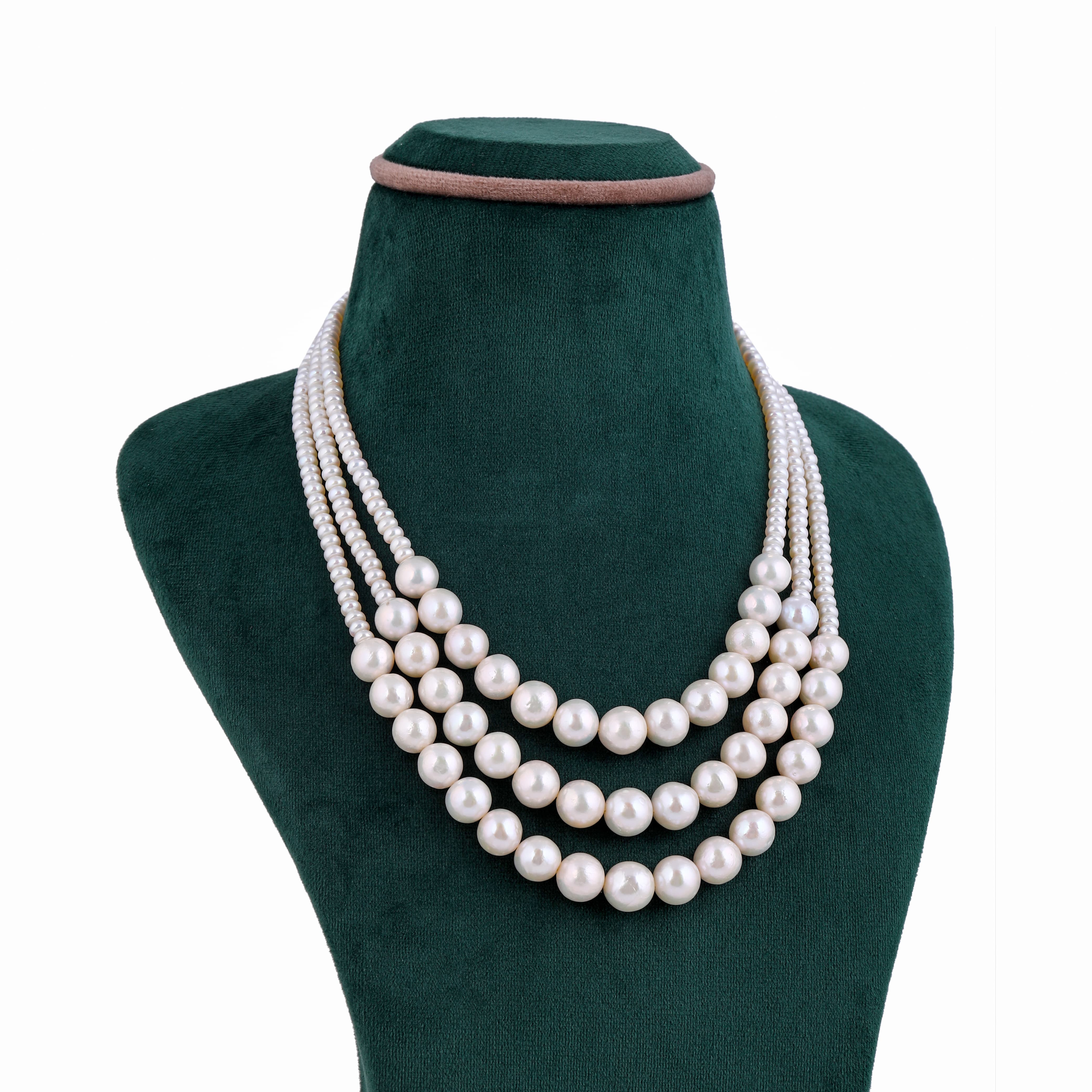 Bridal White Freshwater Pearl Necklace