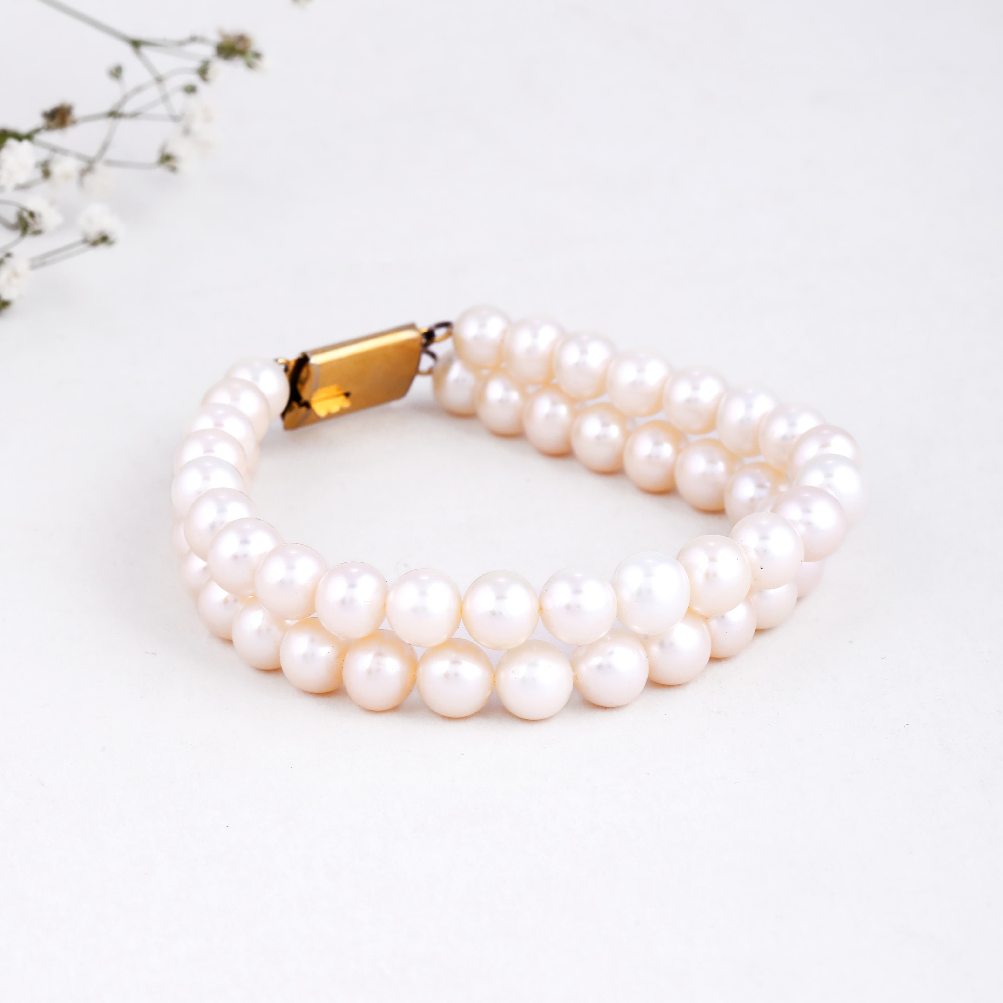 Eternal Bliss White Double-Row Bracelet