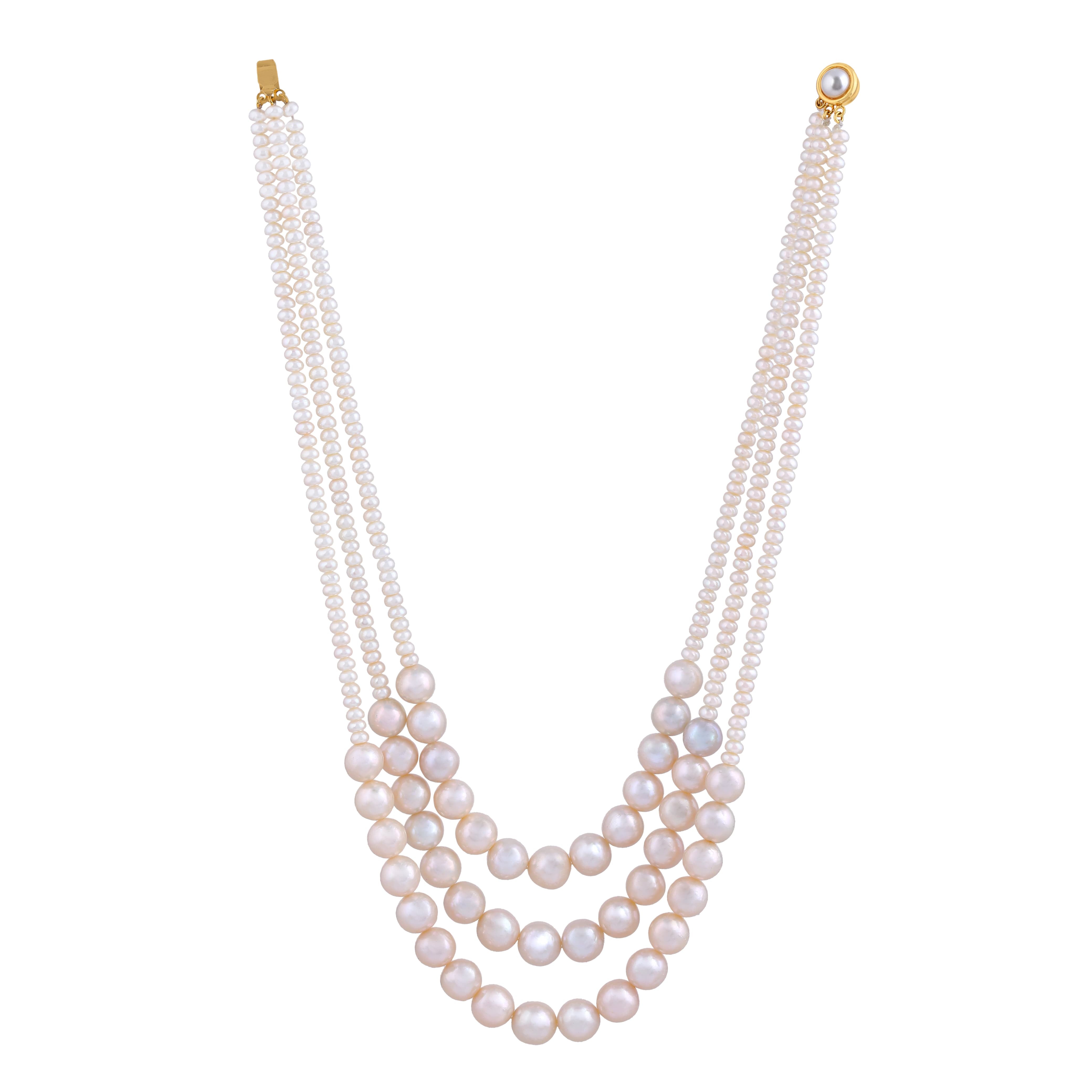 Bridal White Freshwater Pearl Necklace