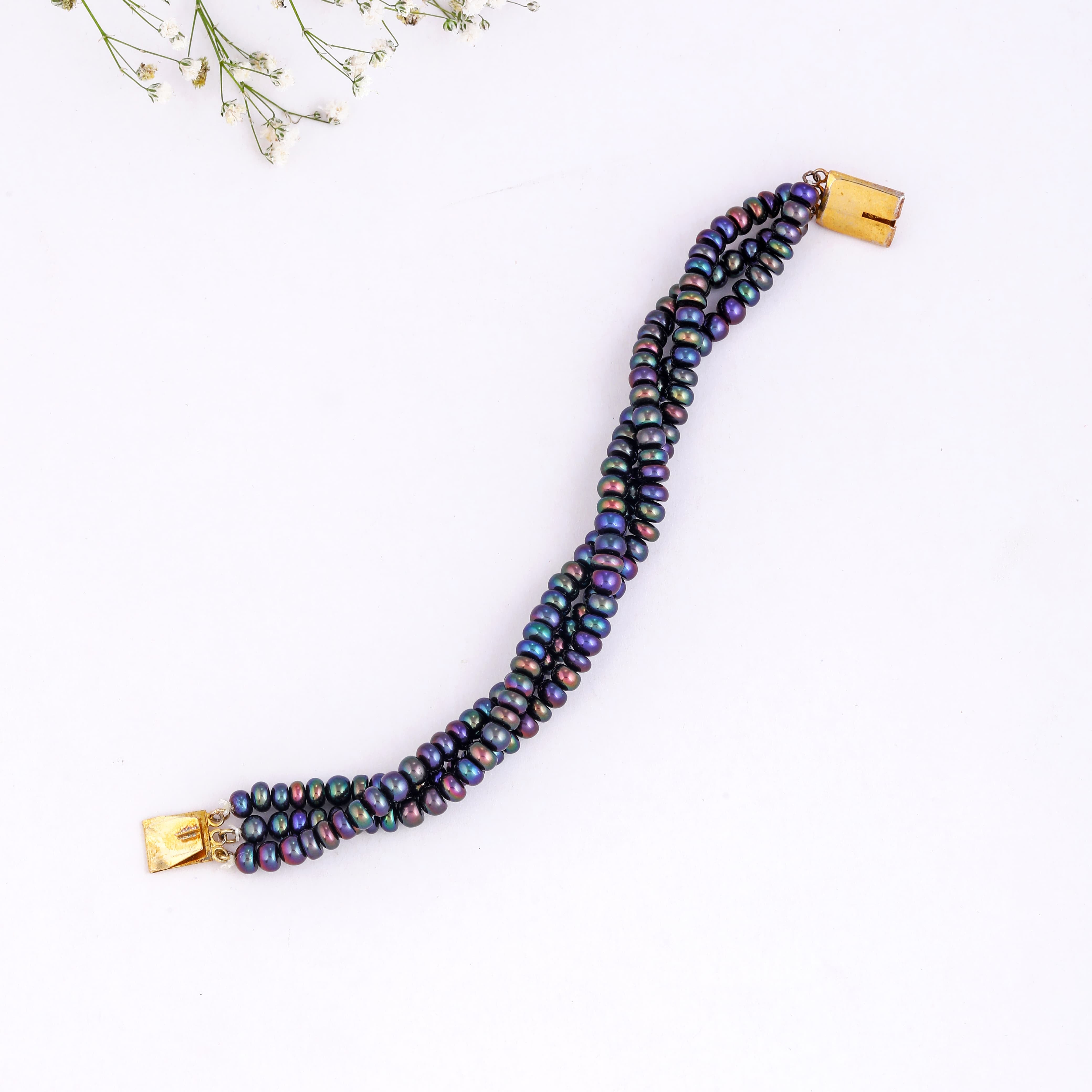 Twilight Twisted Triple-Row Bracelet
