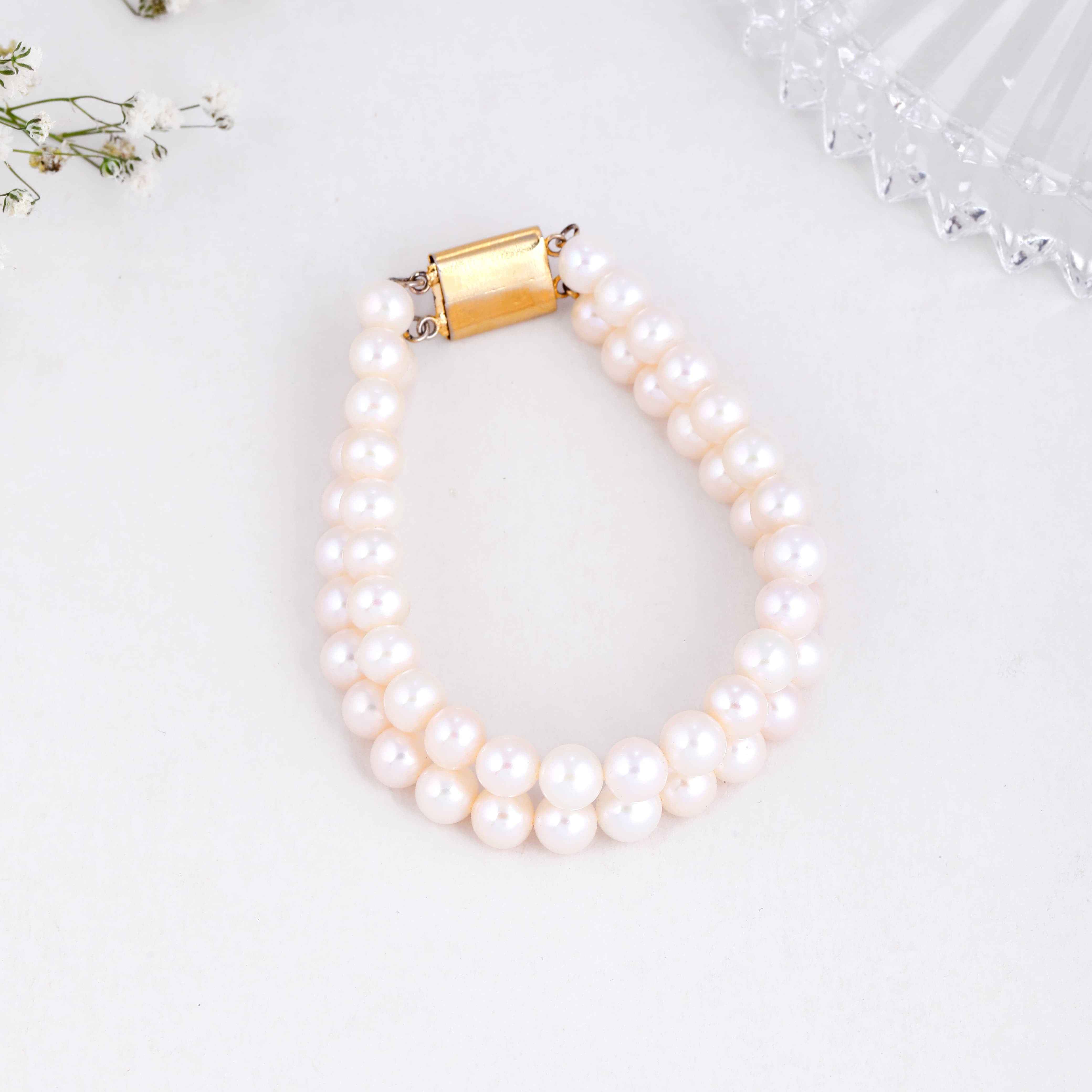 Eternal Bliss White Double-Row Bracelet