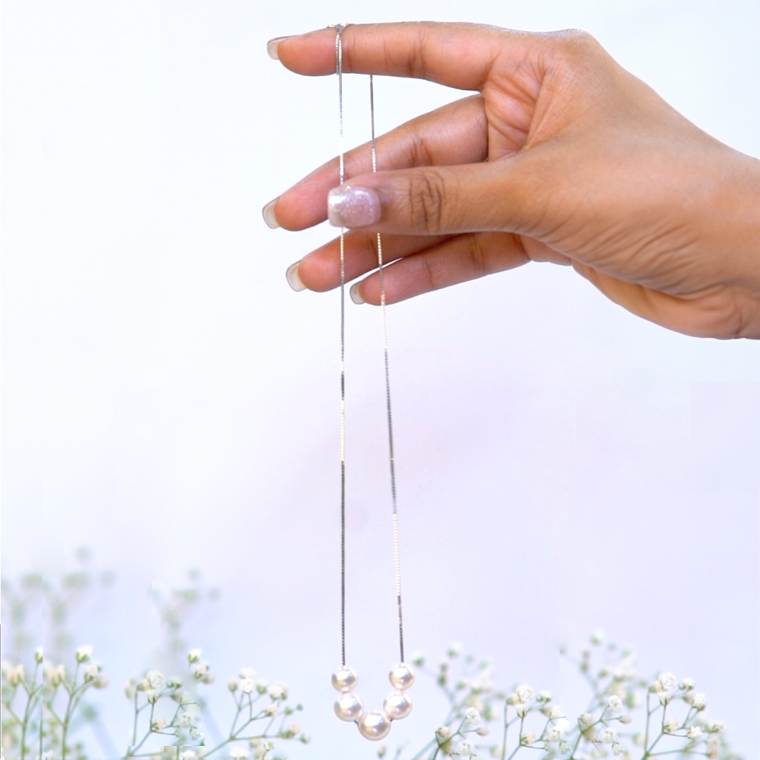 Akoya Aurora Pearl Chain | Akoya Pearl Necklace