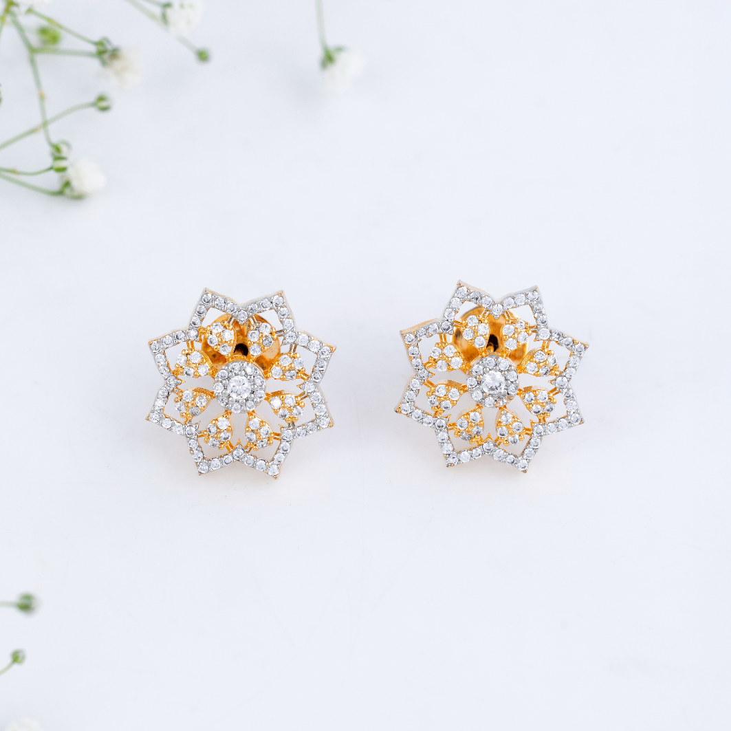 Golden Blossom Pearl Pendant Set