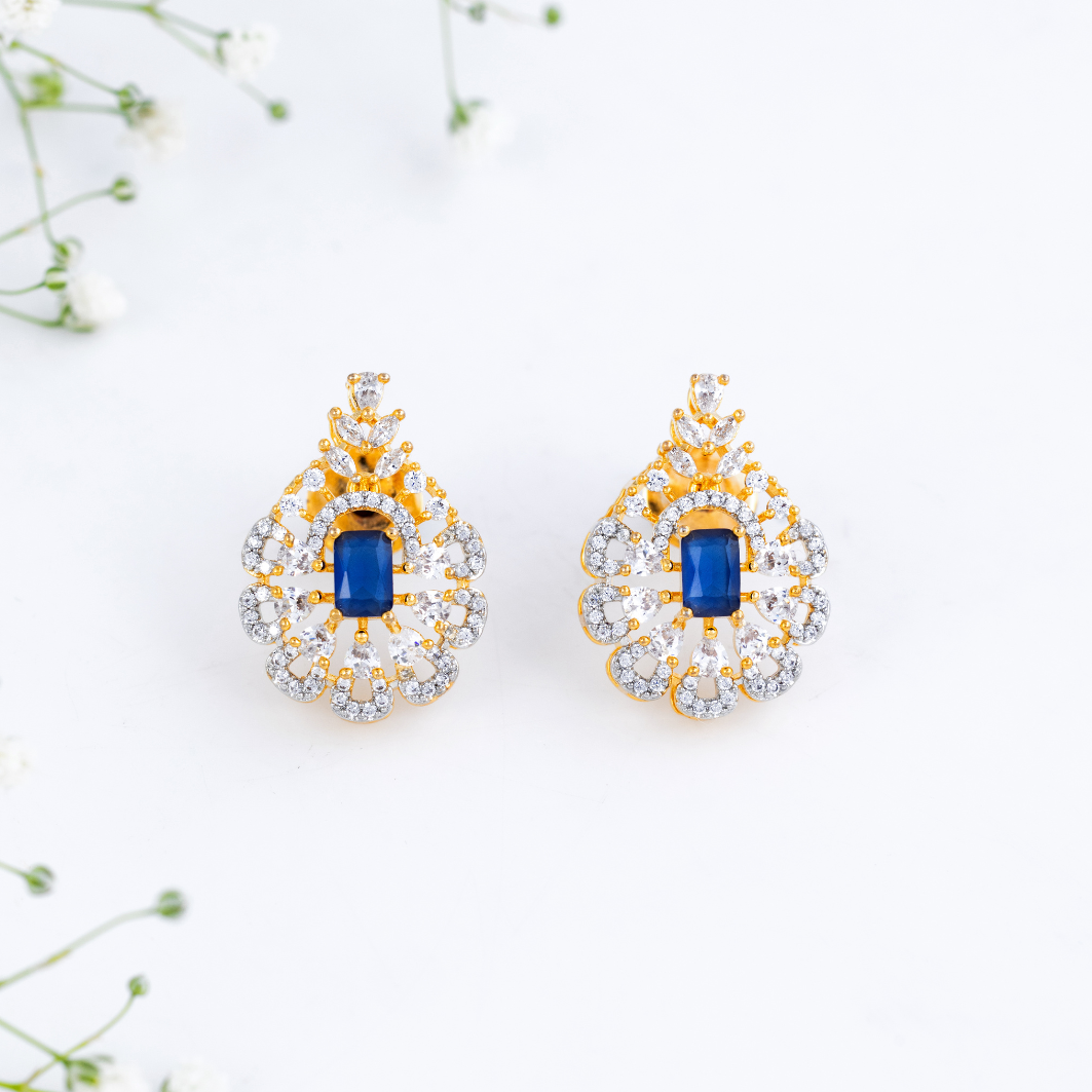 Royal Sapphire Pearl Pendant Set