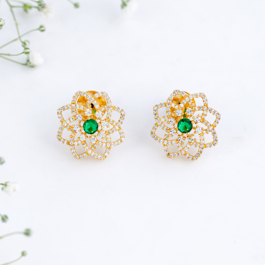 Floral Radiance Pearl Pendant Set