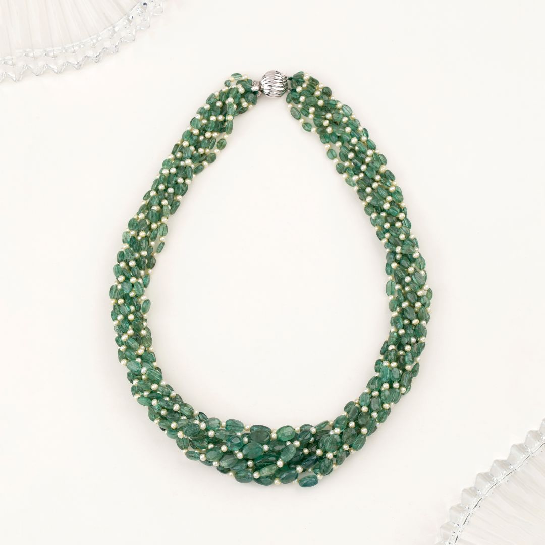 Twisted Emerald Necklace