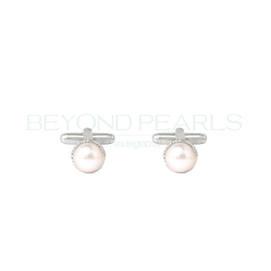White Pearl Cufflinks