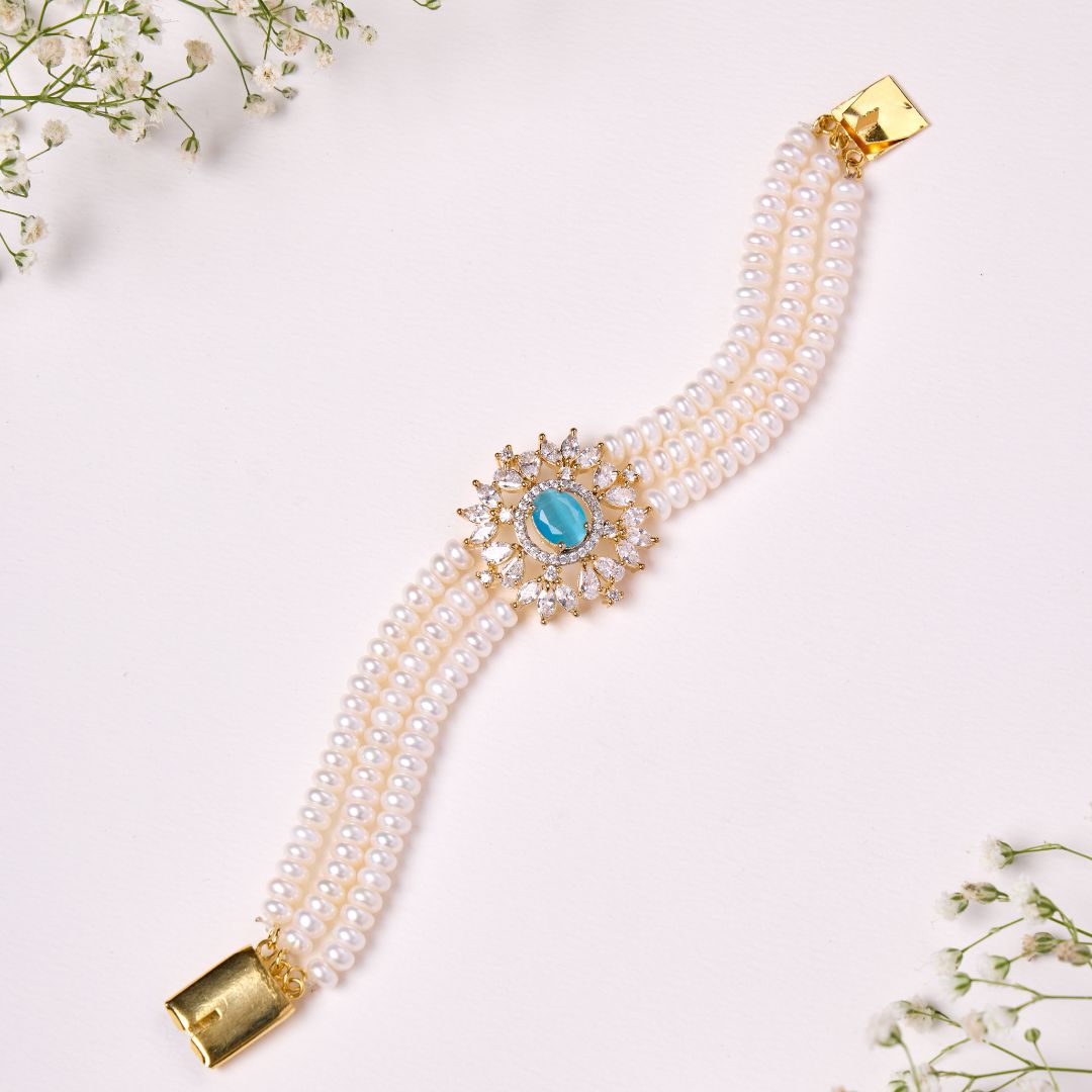 Ocean Grace Pearl Choker & Bracelet Set