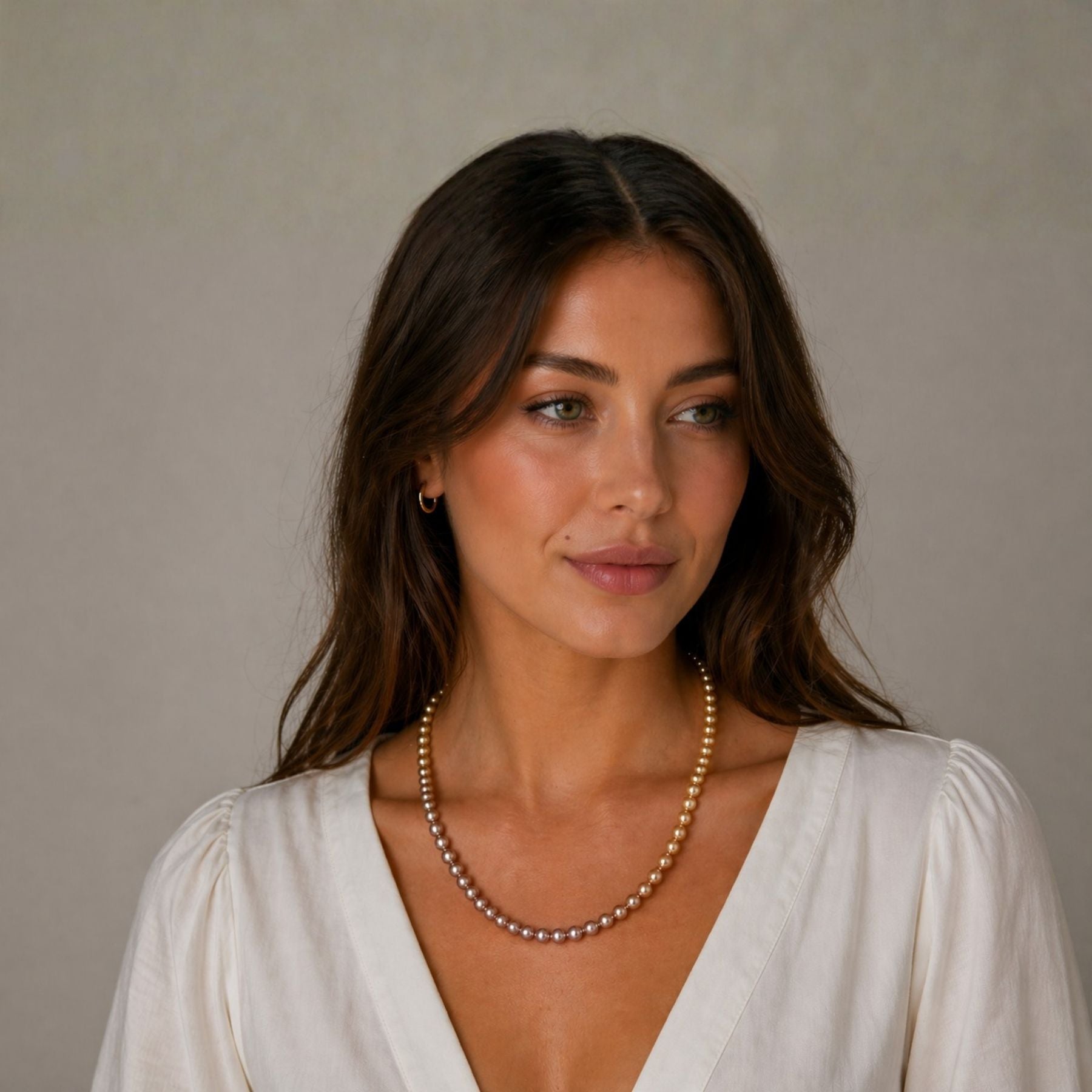 Sunset Shine Pearl Necklace
