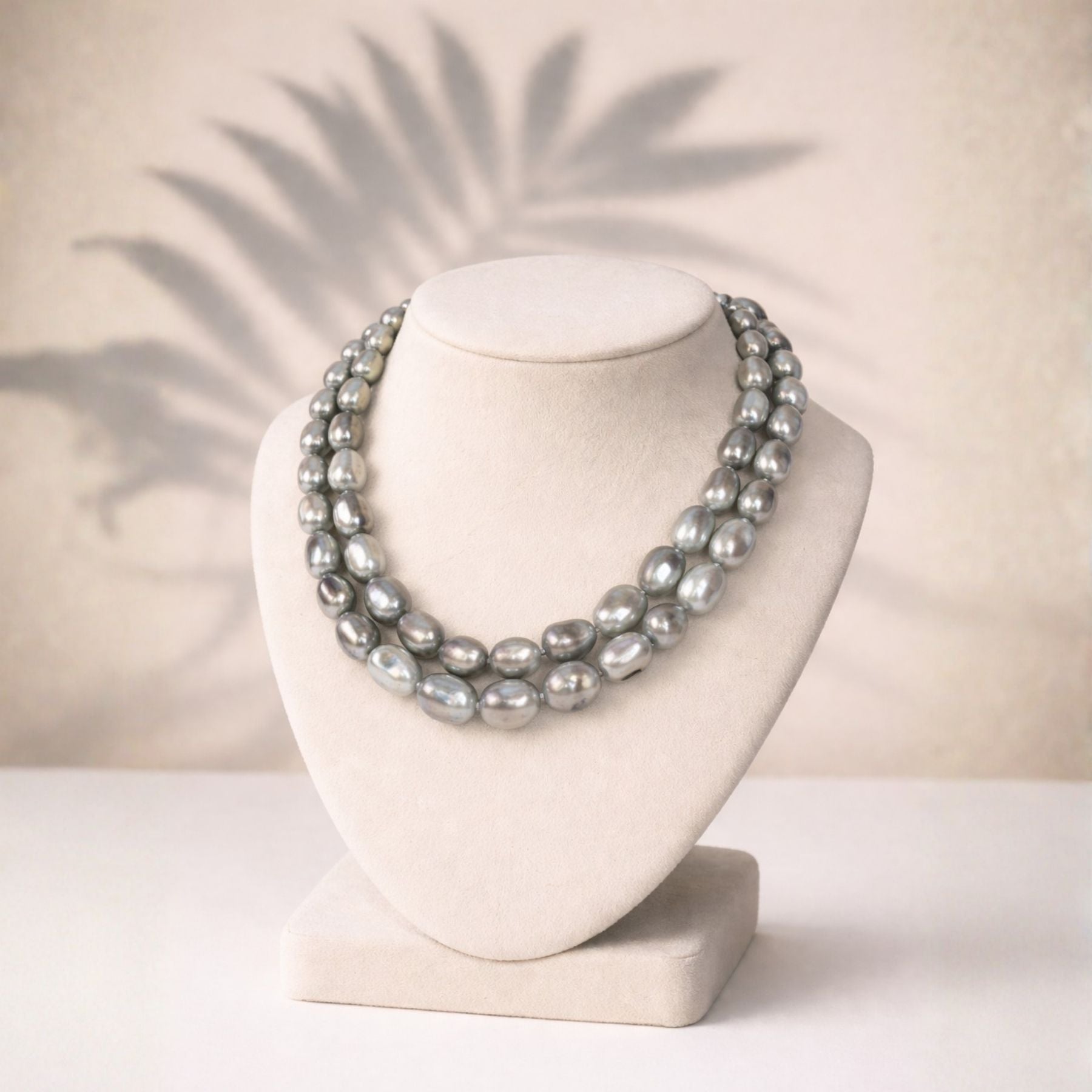 Midnight Baroque Pearl Necklace